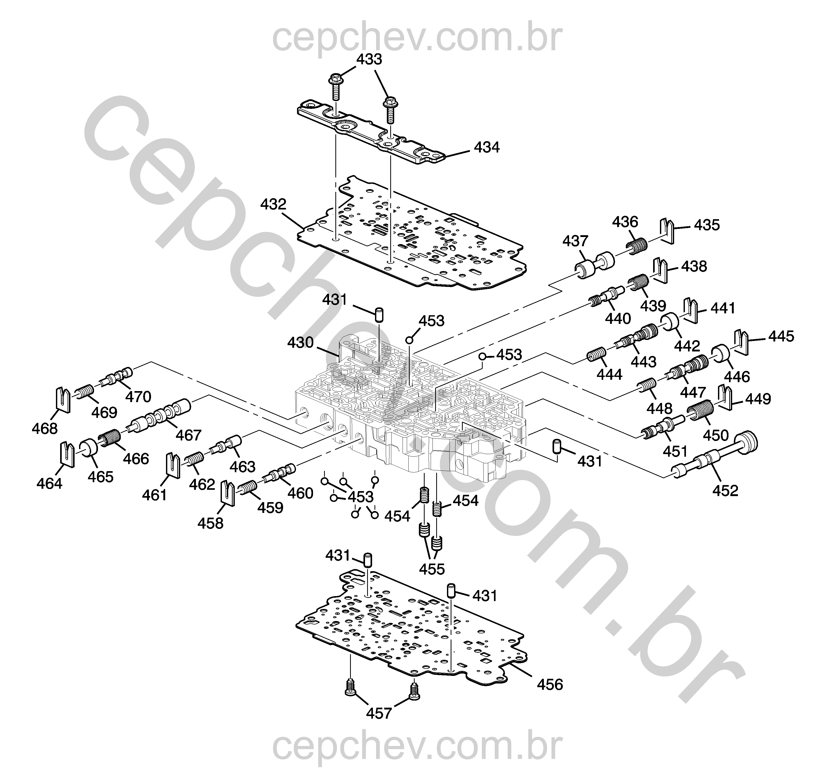 Transmissão automática corpo válvula controle (2020–2021) XJ26