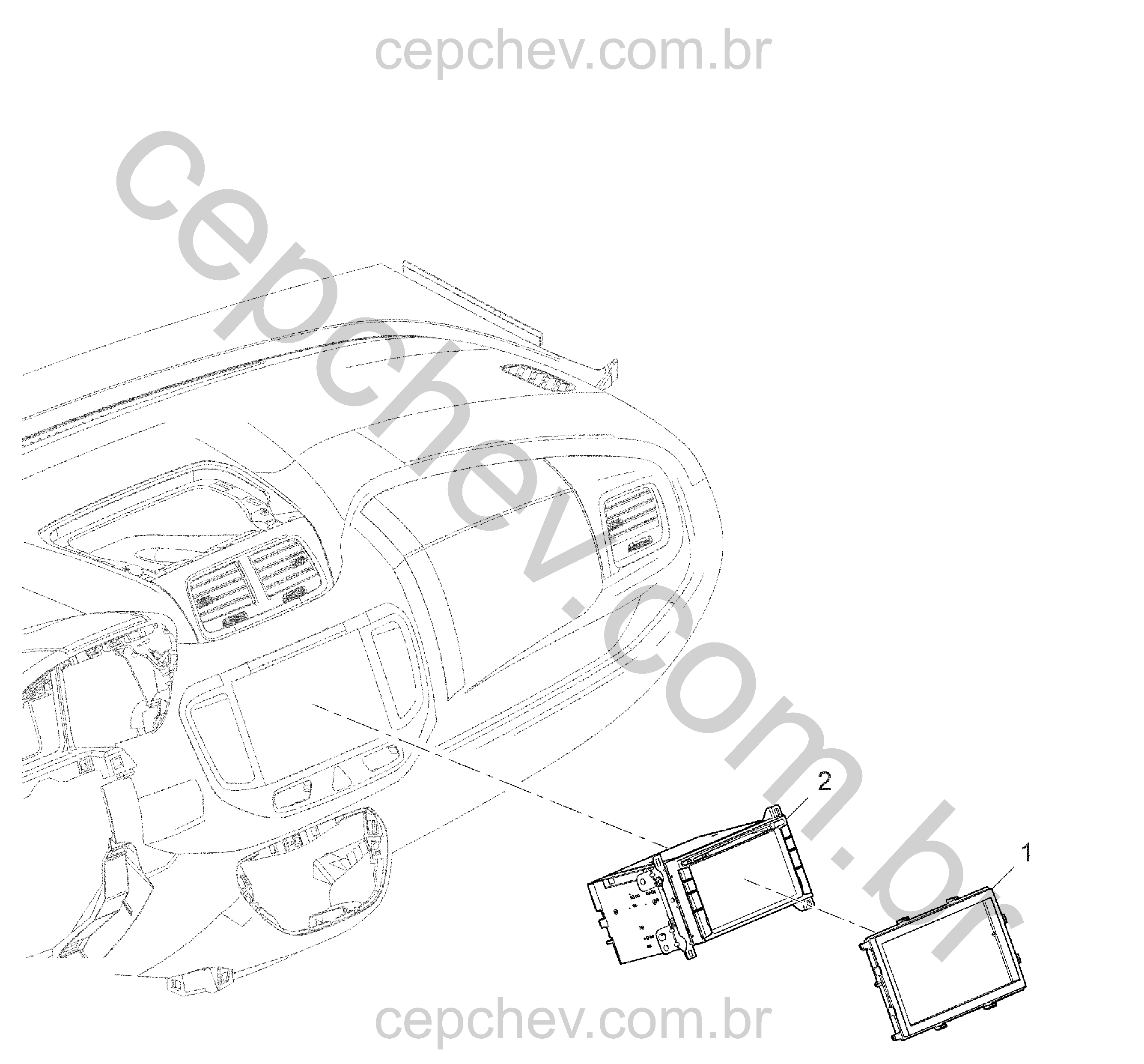DVD player com rádio AM/FM, MP3, navegação e reprodução de vídeo