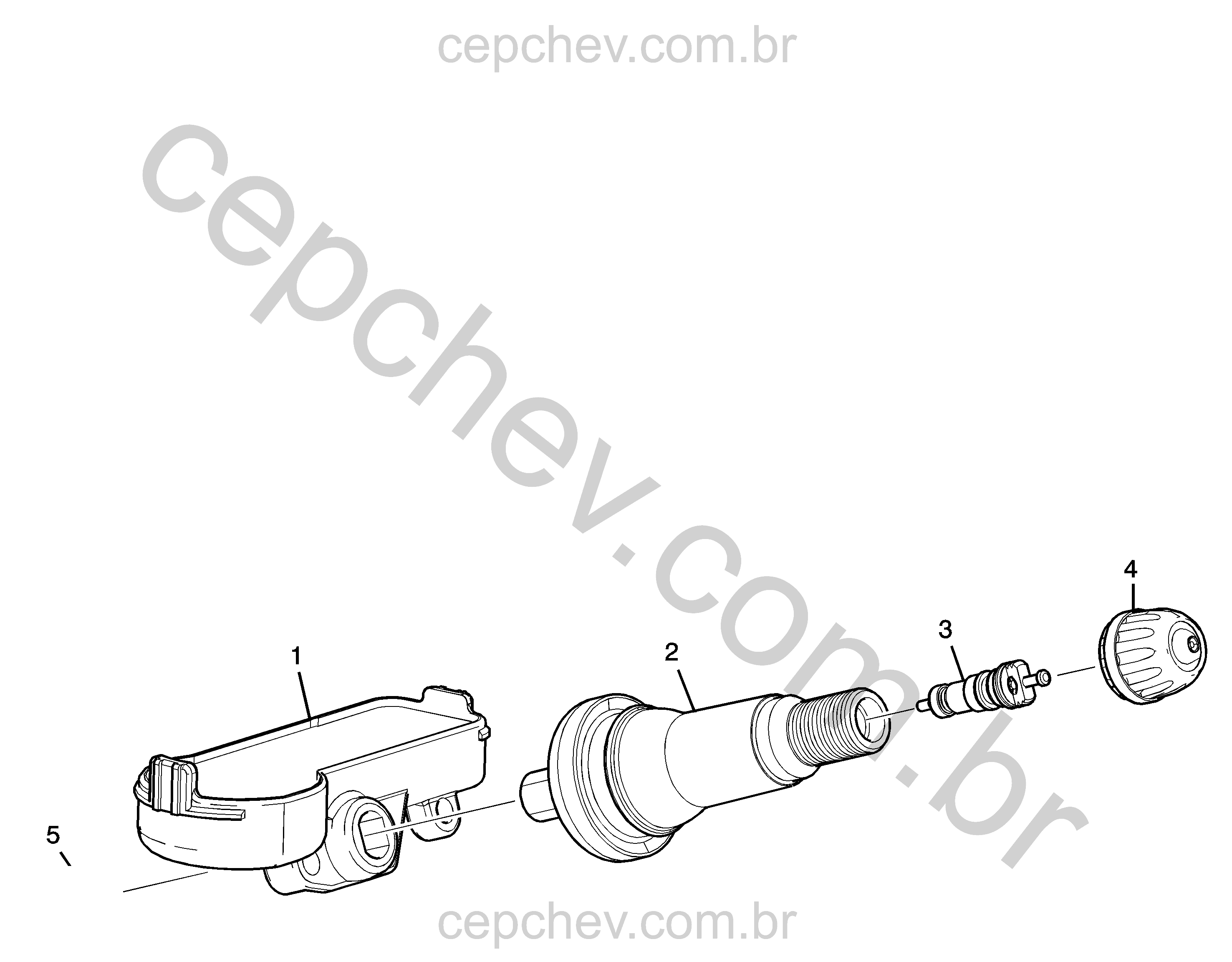 Sensor e indicador de pressão e temperatura dos pneus (UJM)