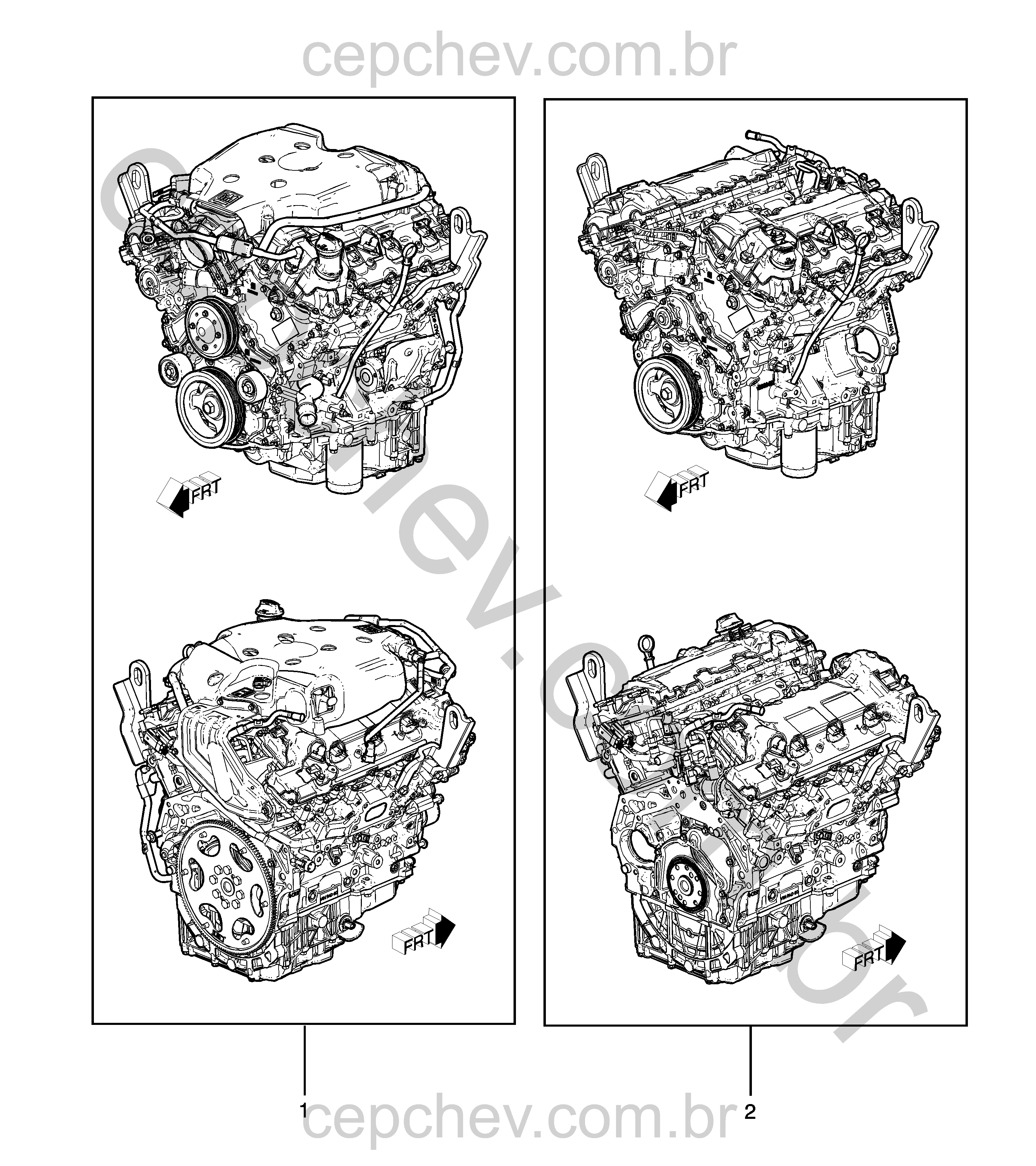 Conjunto e motor parcial 3.6L gasolina automático M5T