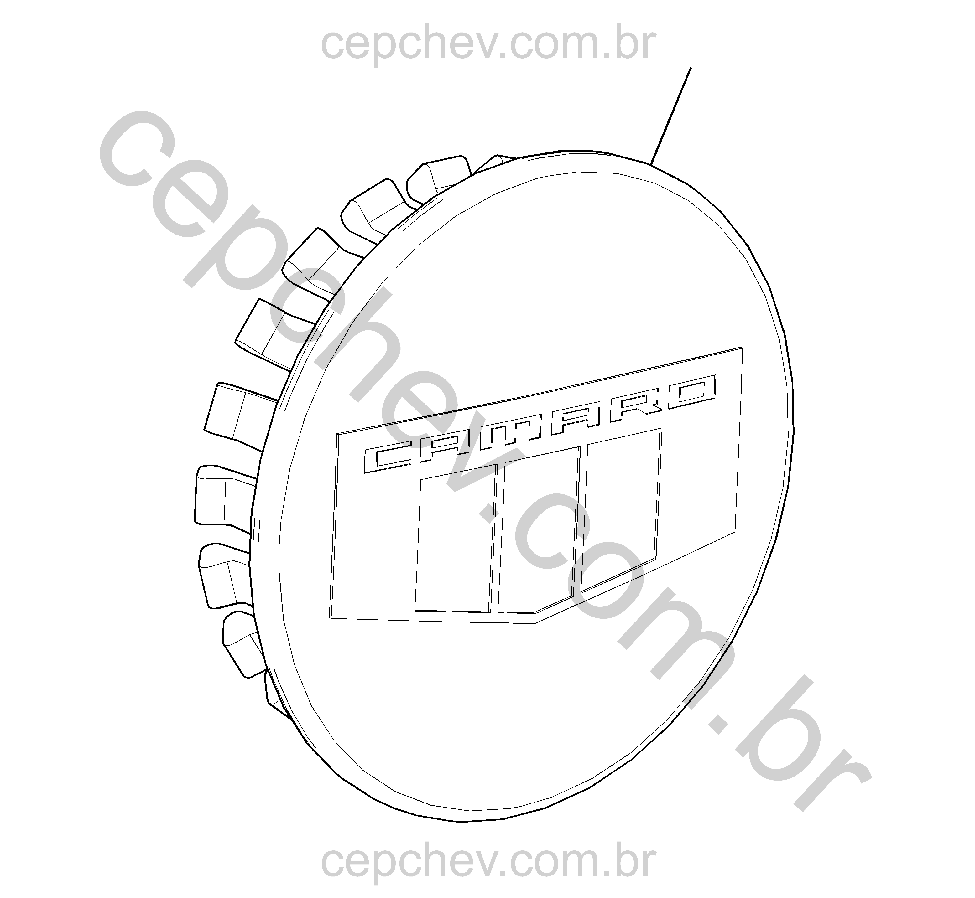 Tampas de roda (2017–2024) instaladas pela concessionária