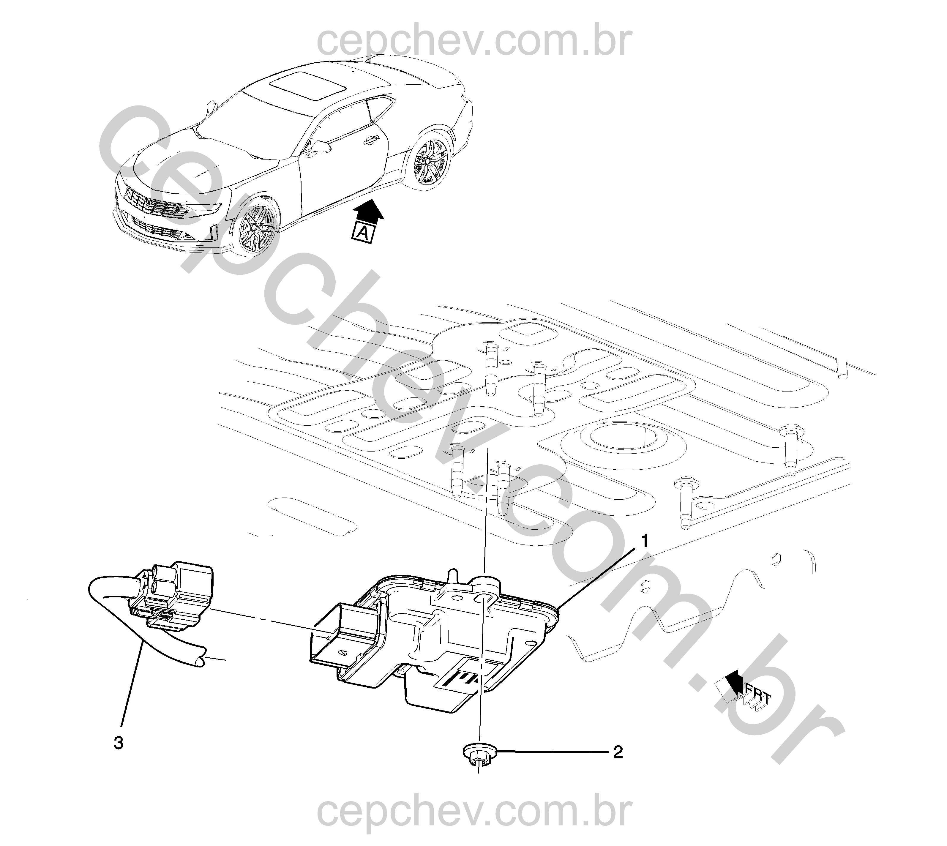 Módulo controle chassi e elétrica bomba de combustível (2020–2024) AG, AH