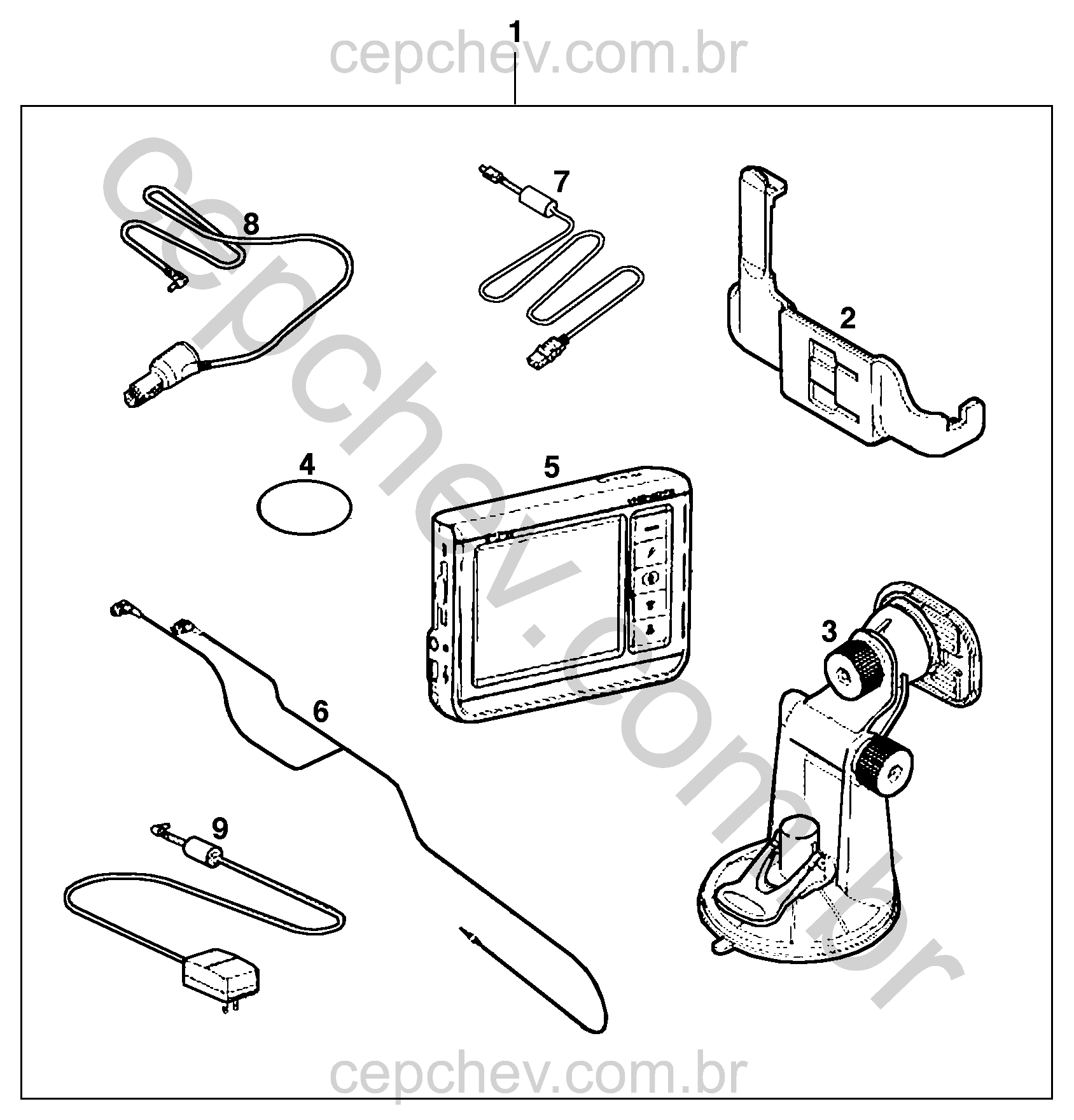 Acessórios para navegador GPS e seus suportes