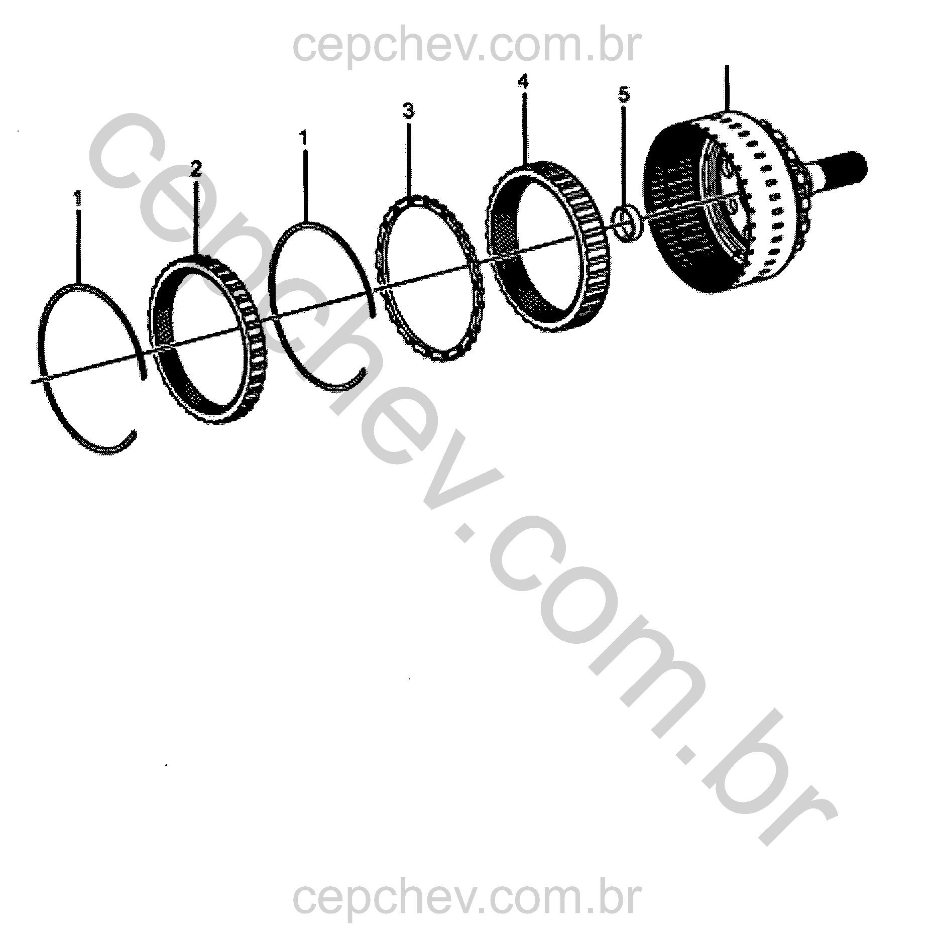 Transmissão automática conjunto do eixo de saída (espessura 21mm e 32mm)
