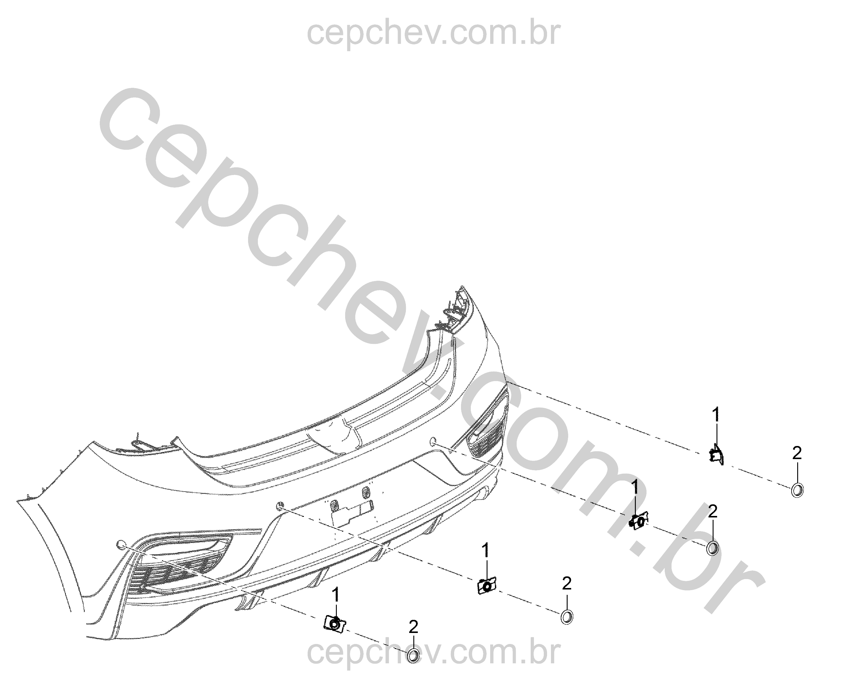 Sensor de ré e assistência de estacionamento (UD7)