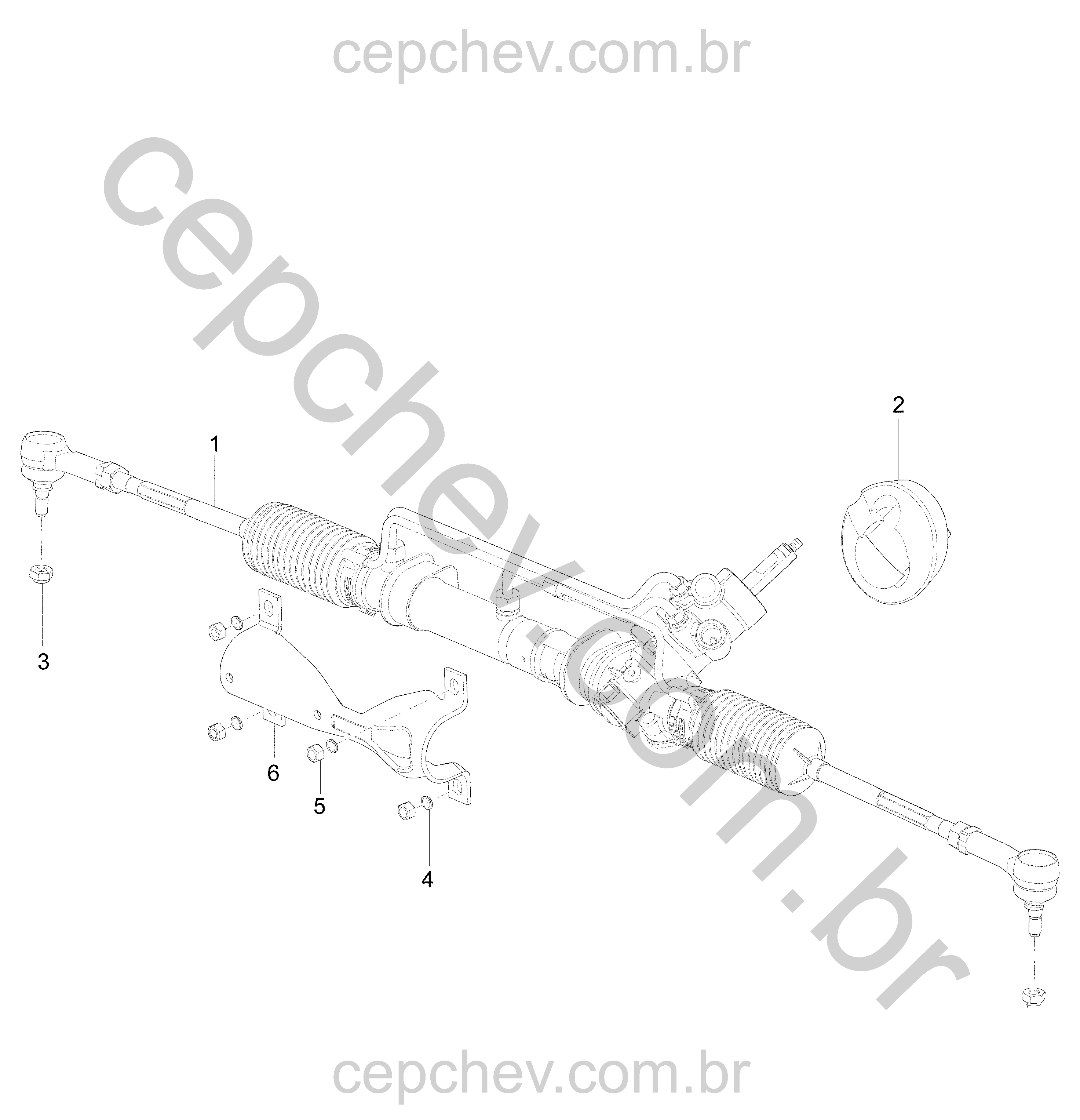 Articulação e caixa de direção (2011–2017) S19
