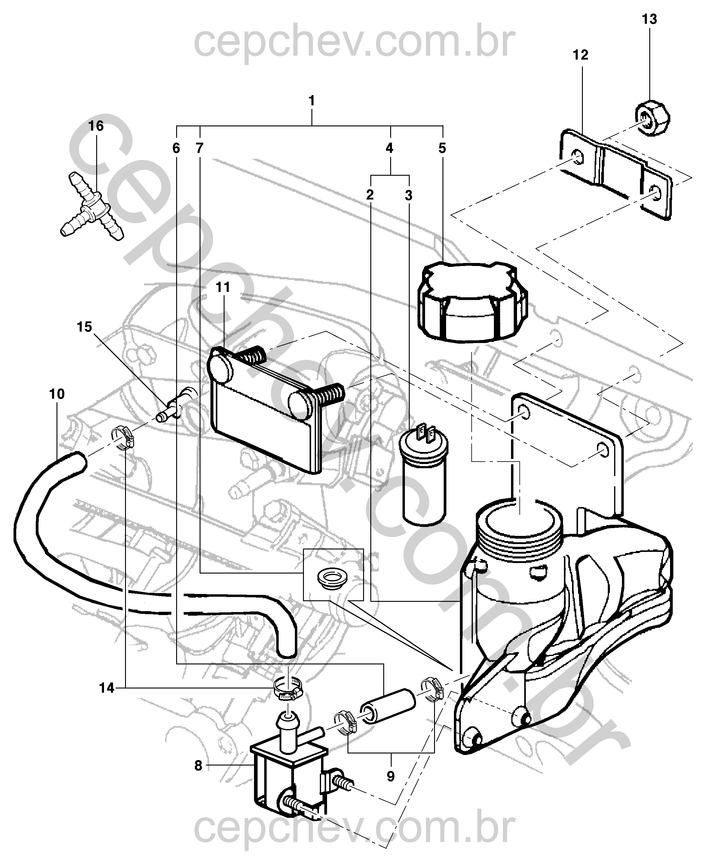 Sistema de partida a frio para hatch e sedan