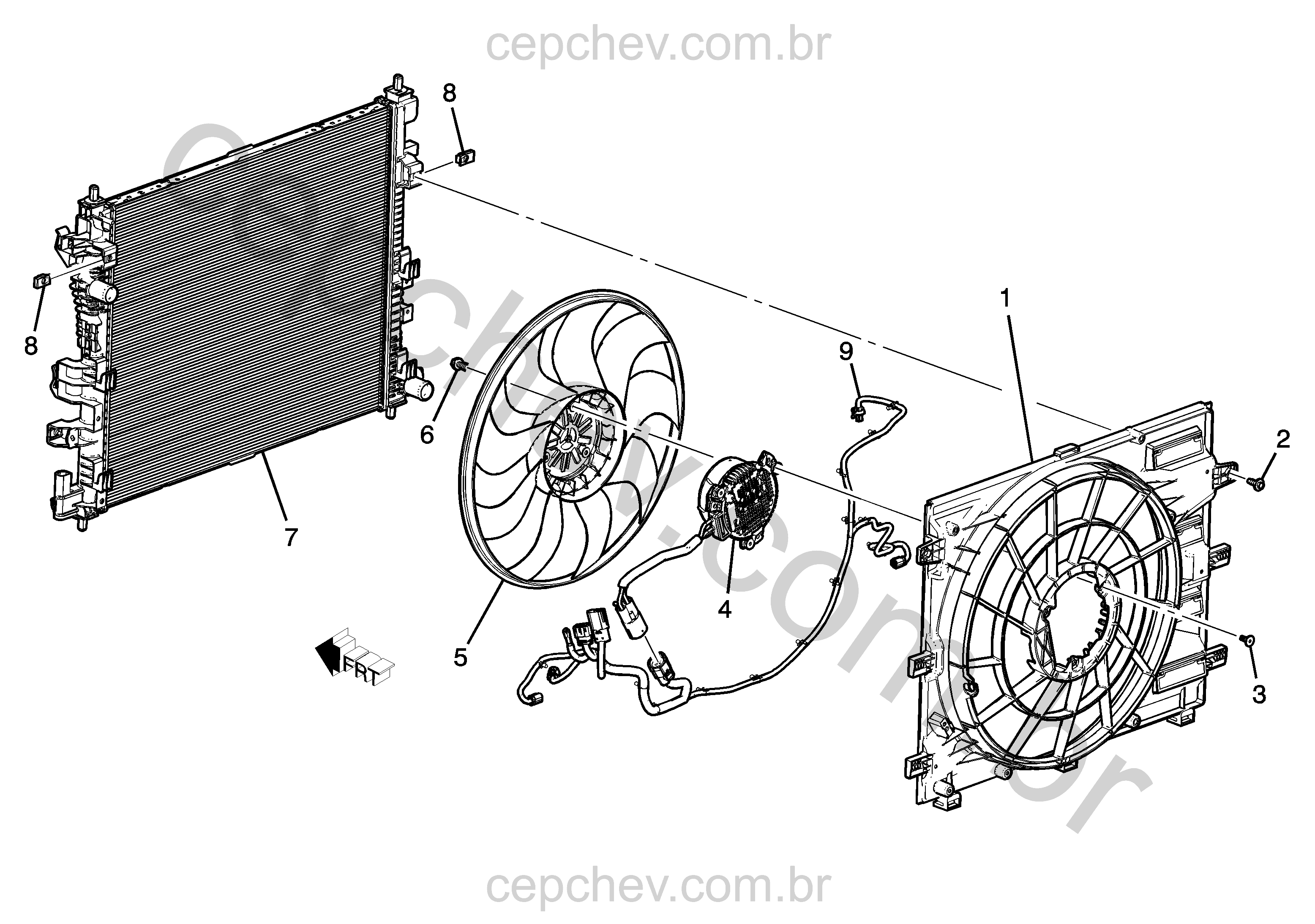 Ventoinha de arrefecimento do motor (LYT/1.5) (2022–2024)