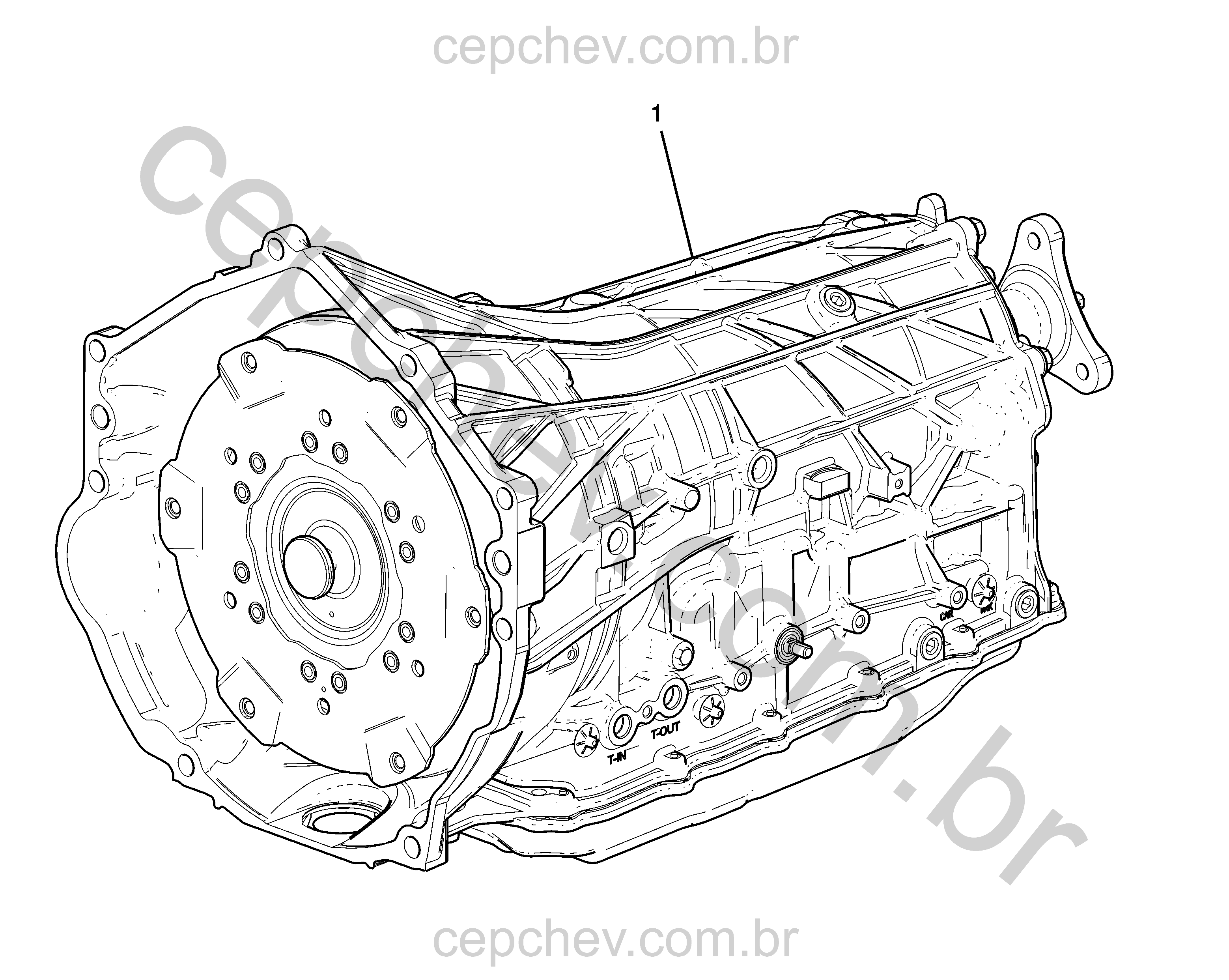 Conjunto da transmissão automática 10L80