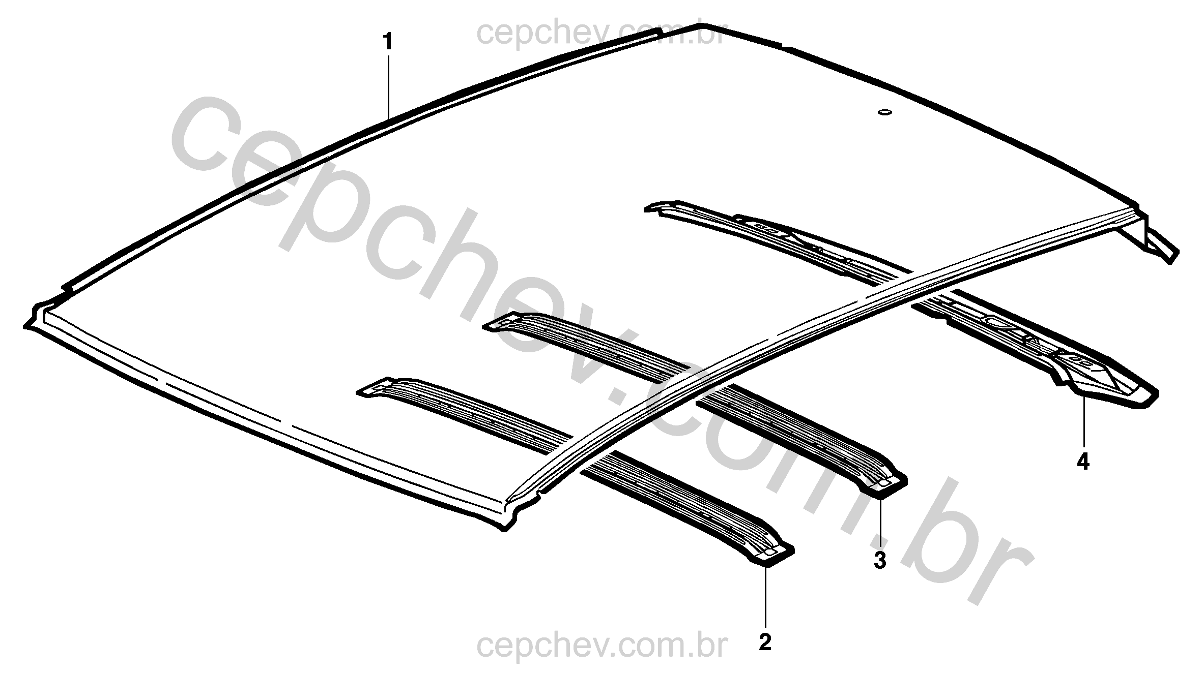 Chapa metal e carroceria do teto (2001–2010)