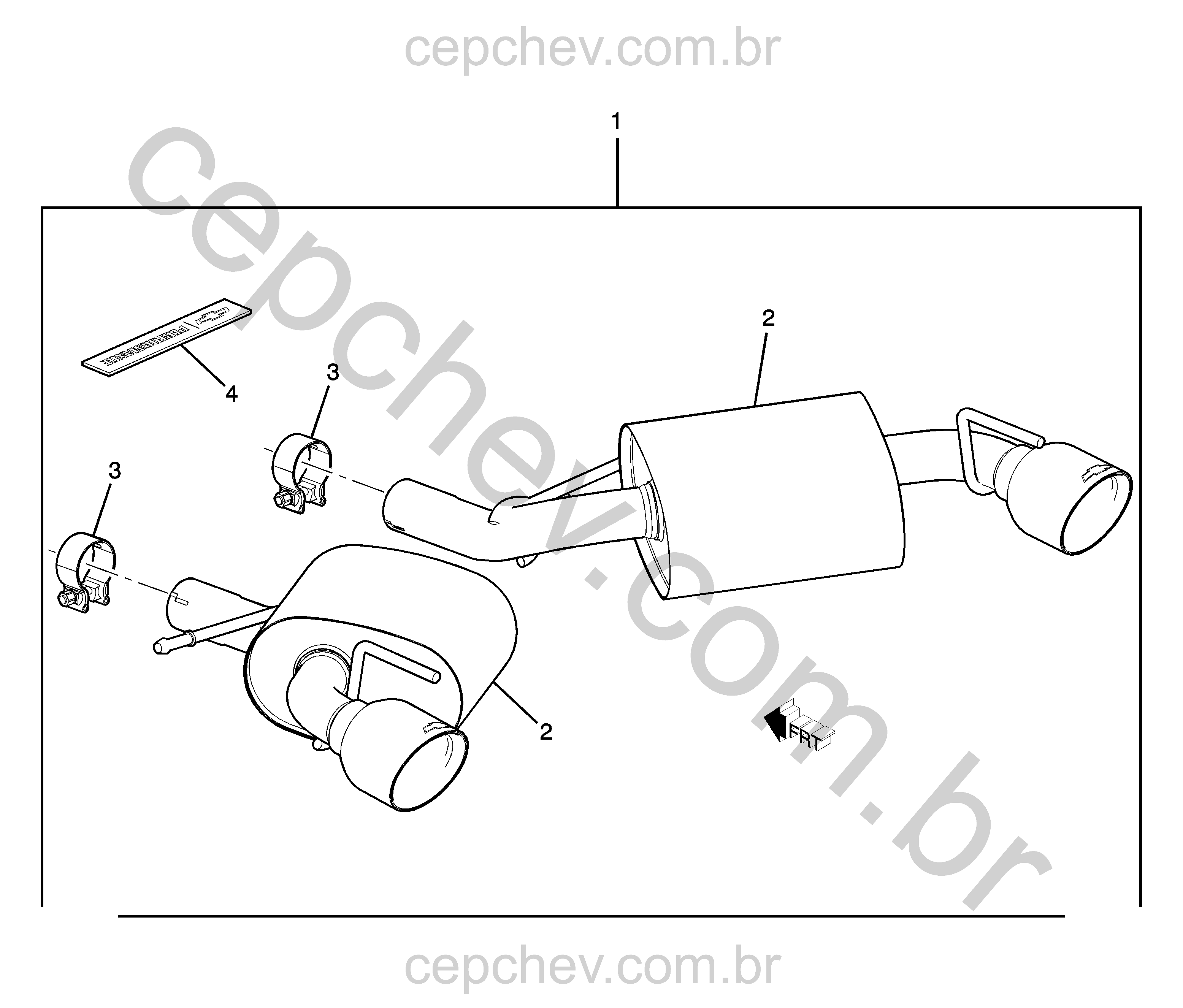 Sistema de escapamento traseiro com kit silencioso instalado pela concessionária (1)