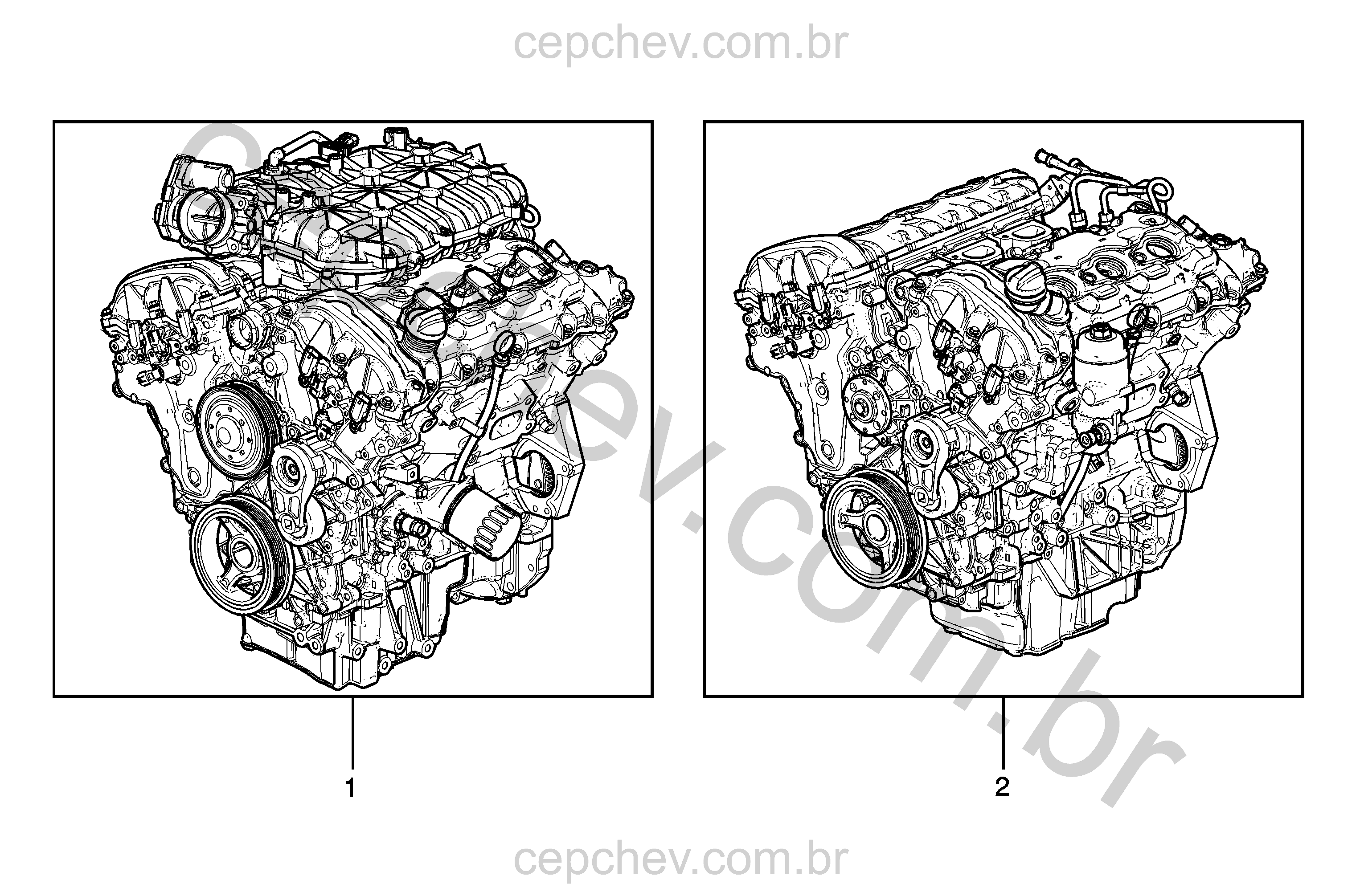Conjunto motor gasolina 2.4 L (146 CID) (1)