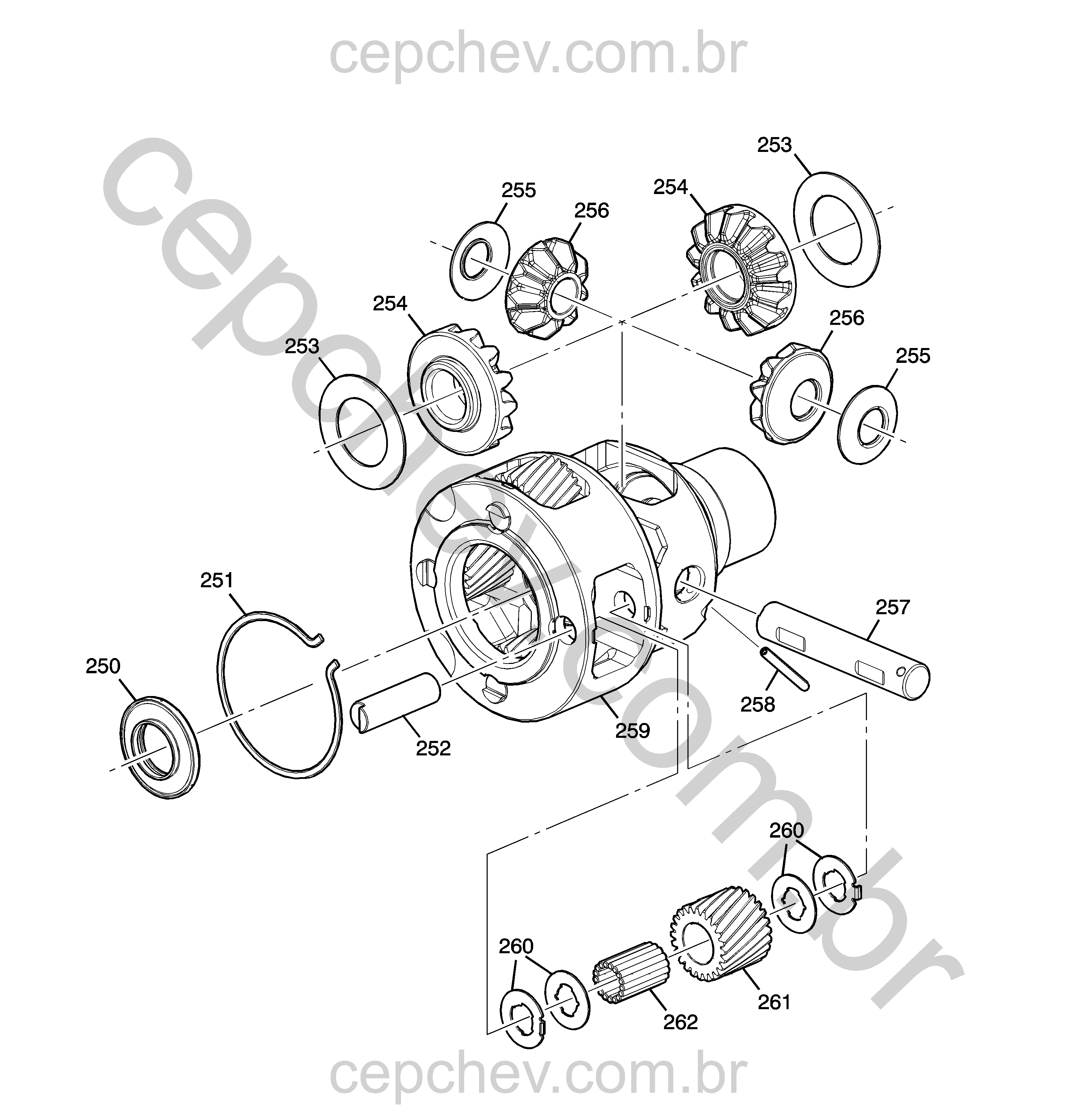 Transmissão automática e diferencial dianteiro (2020–2021)