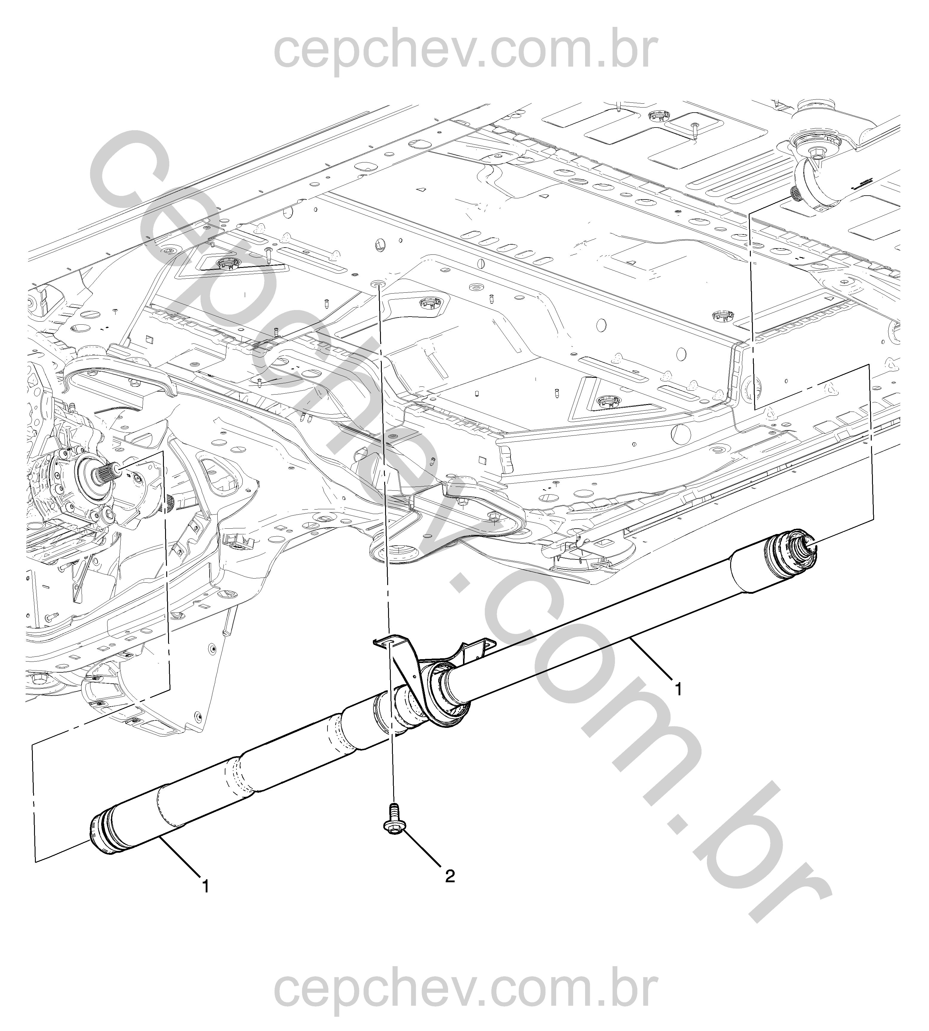 Suporte e eixo de propulsão tração nas 4 rodas (F48)