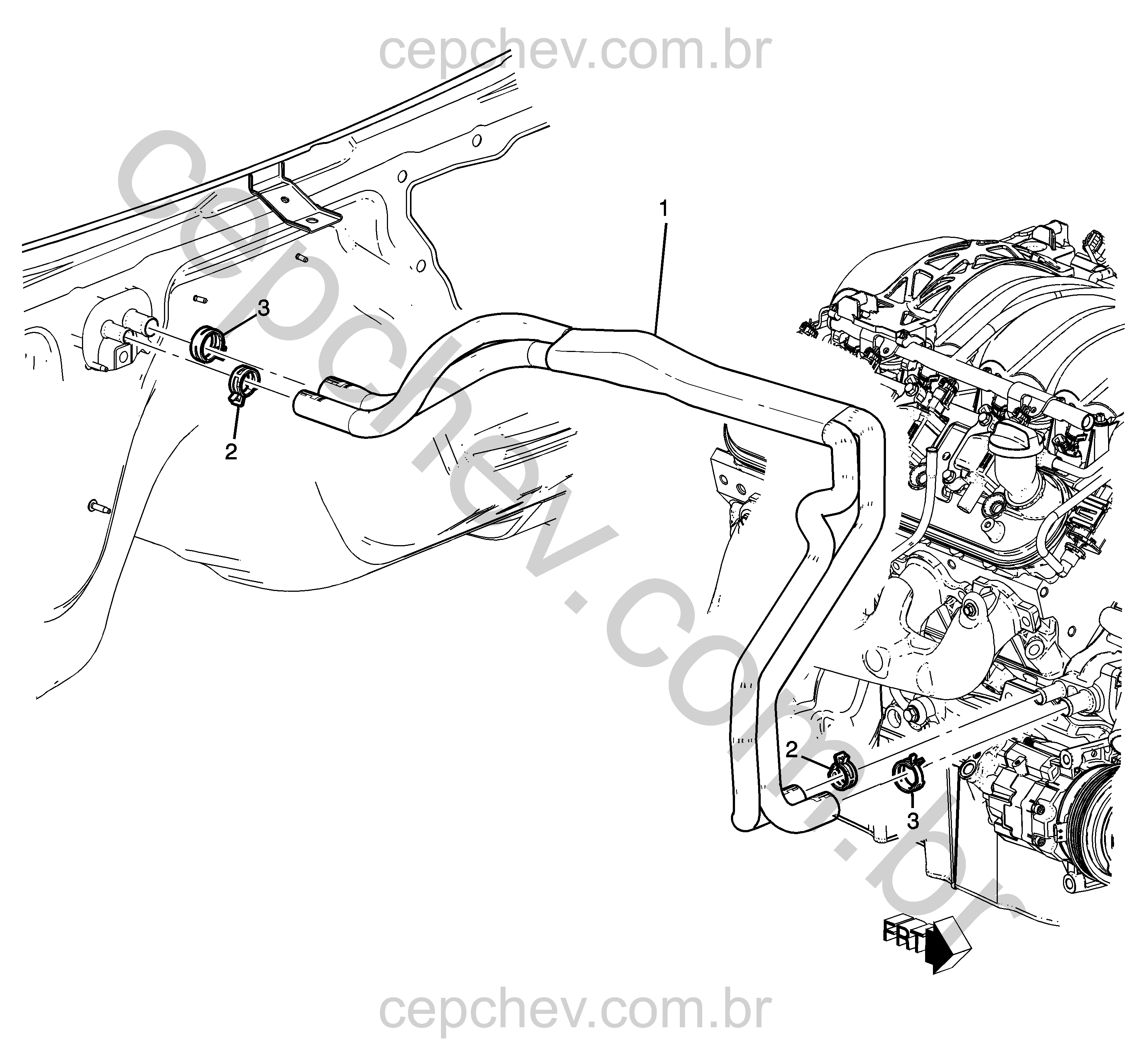 Mangueiras e canos do aquecedor (L99/6.2J)