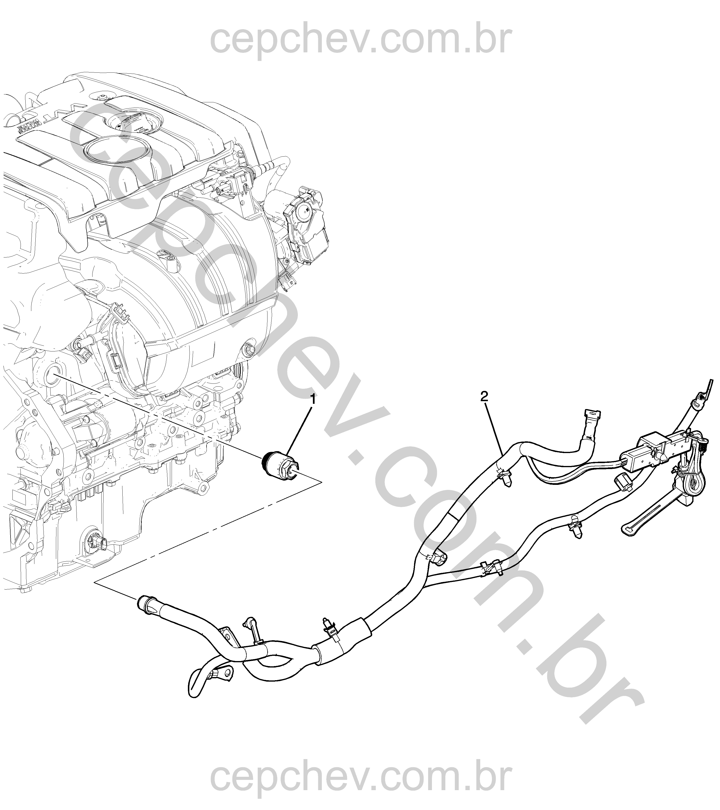 Aquecedor do bloco do motor 2.0X e sistema de arrefecimento 110 V