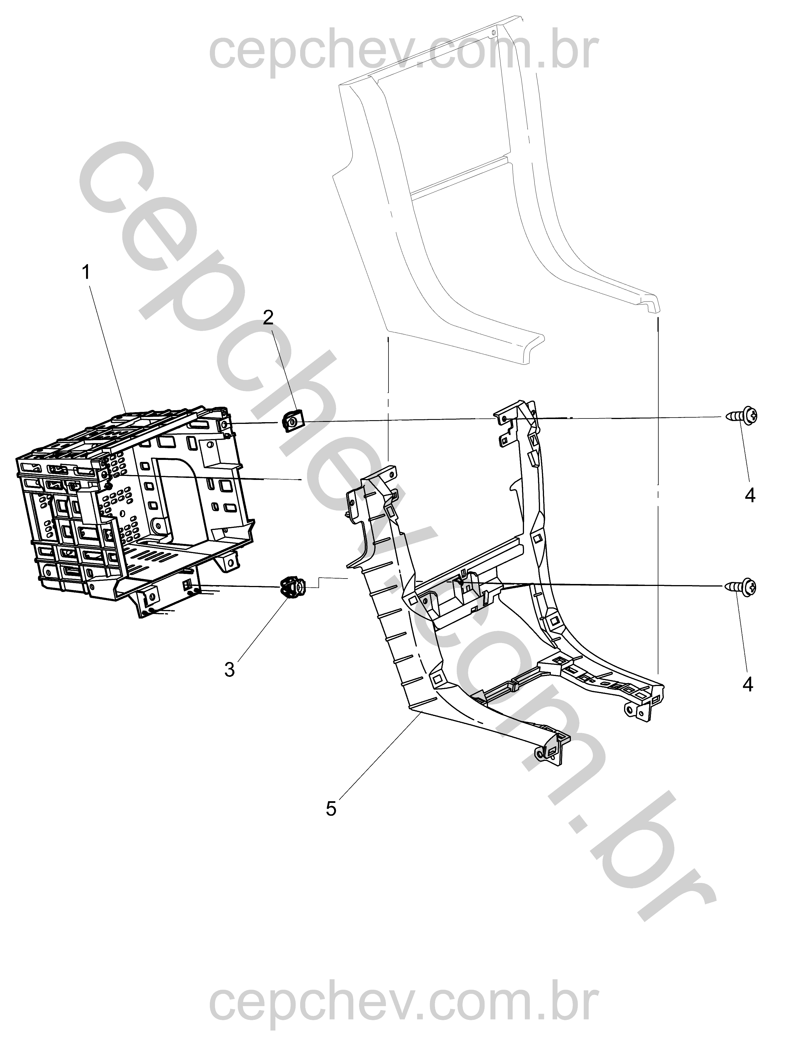 Sistema de montagem e suporte para rádio e painel de instrumentos