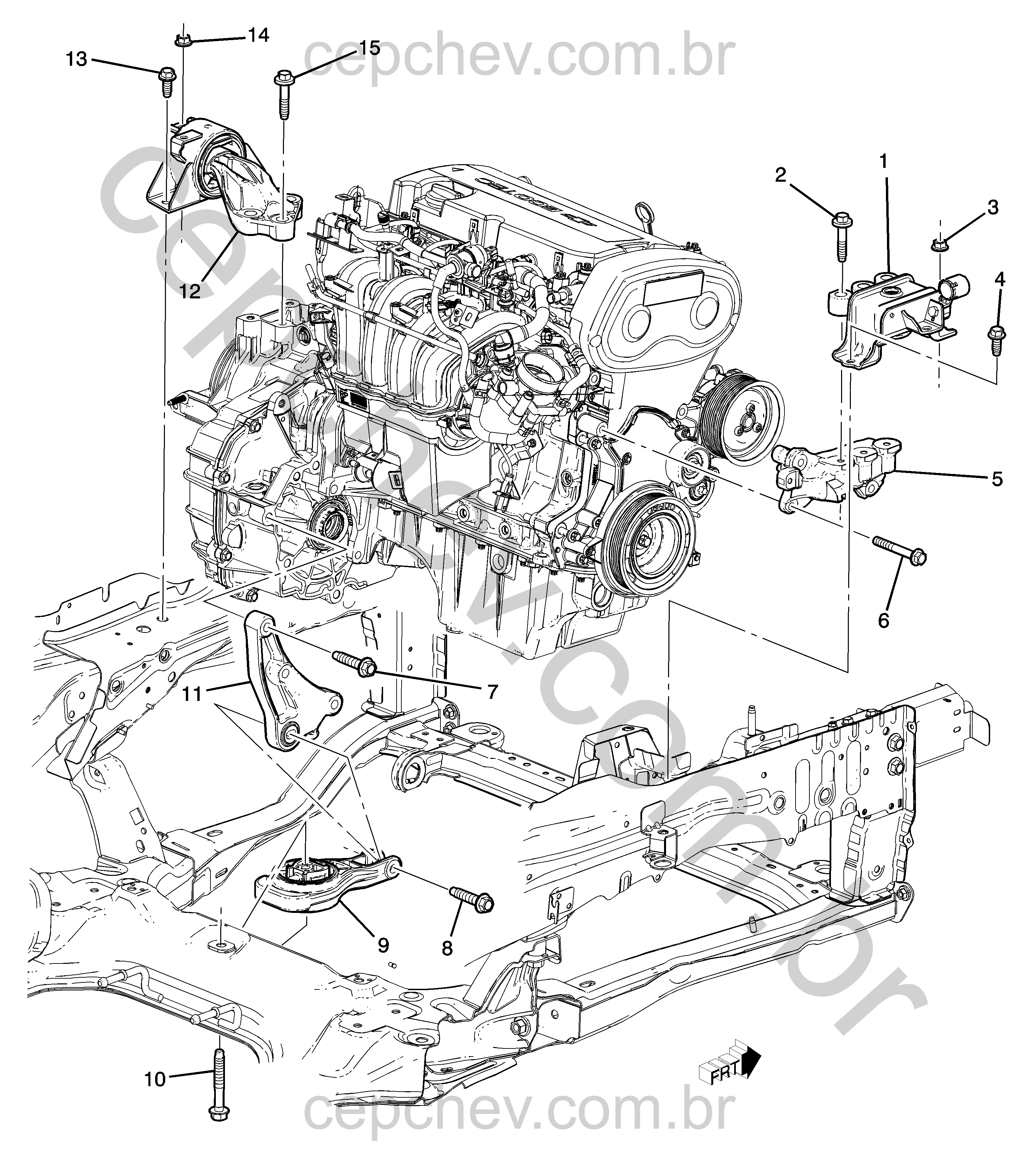 Montagem motor 1.6 e transmissão automática MH9 (2012)