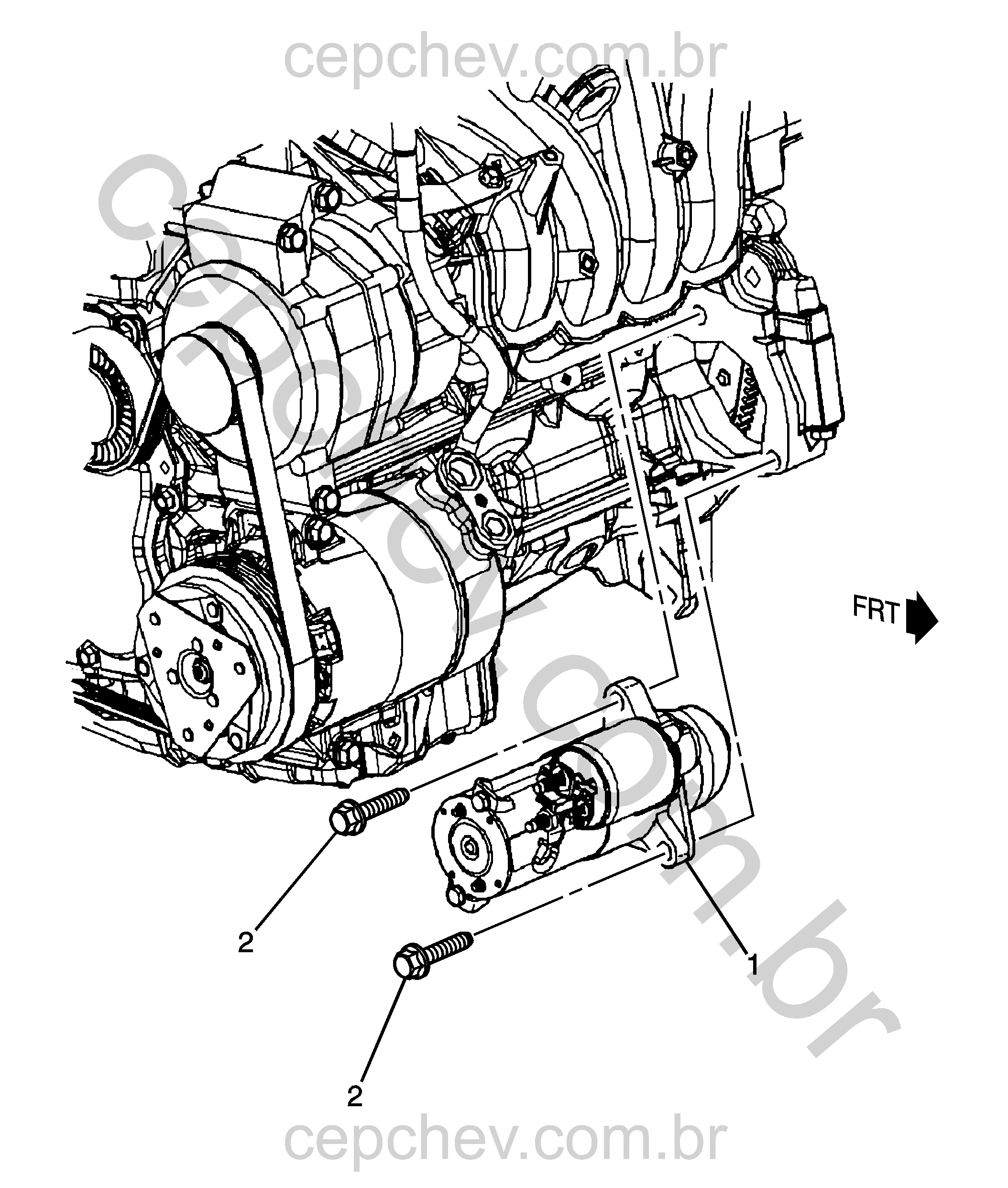 Suporte do motor de arranque (LAF/2,4C)
