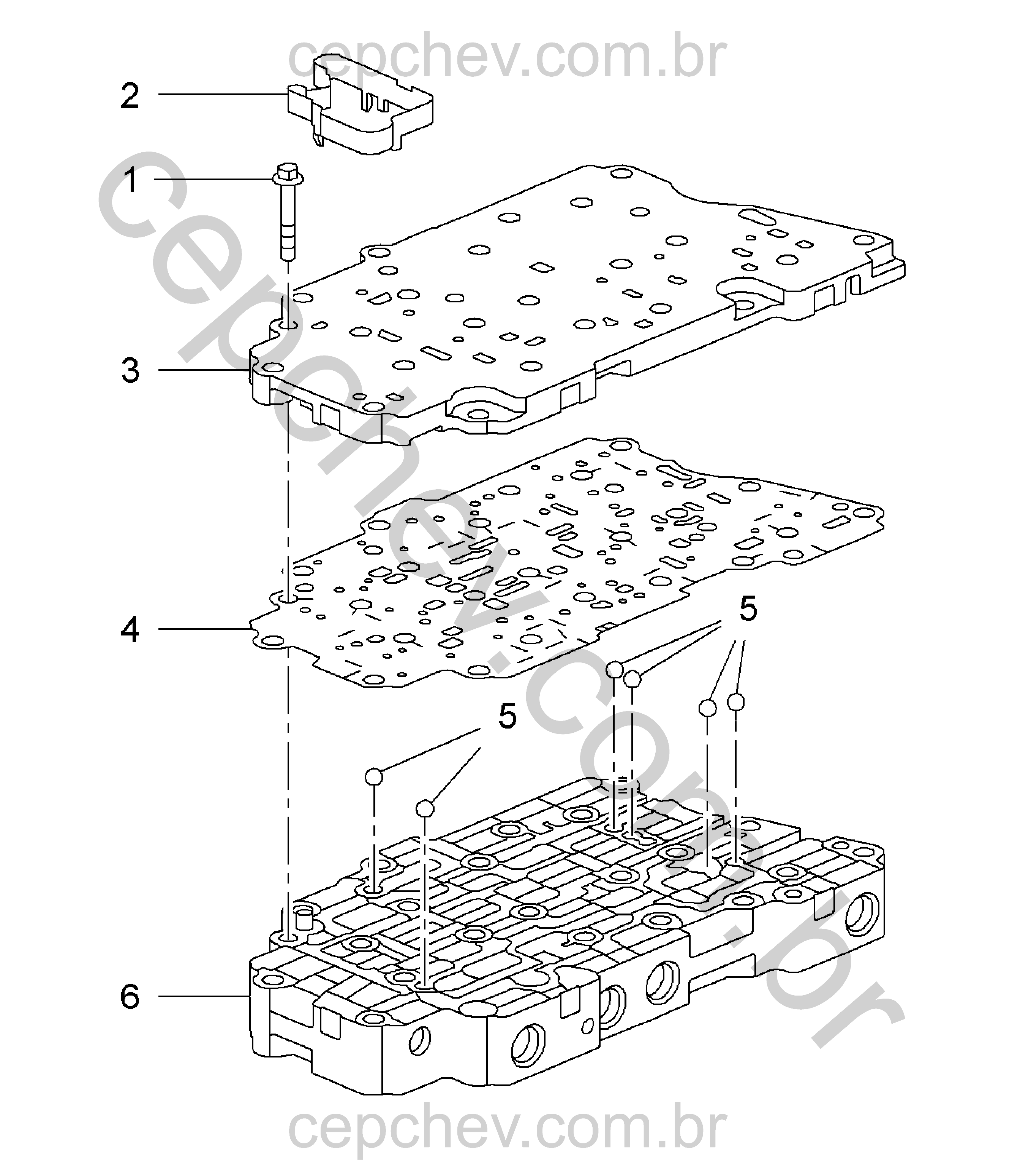Transmissão automática corpo da válvula de controle (2012)