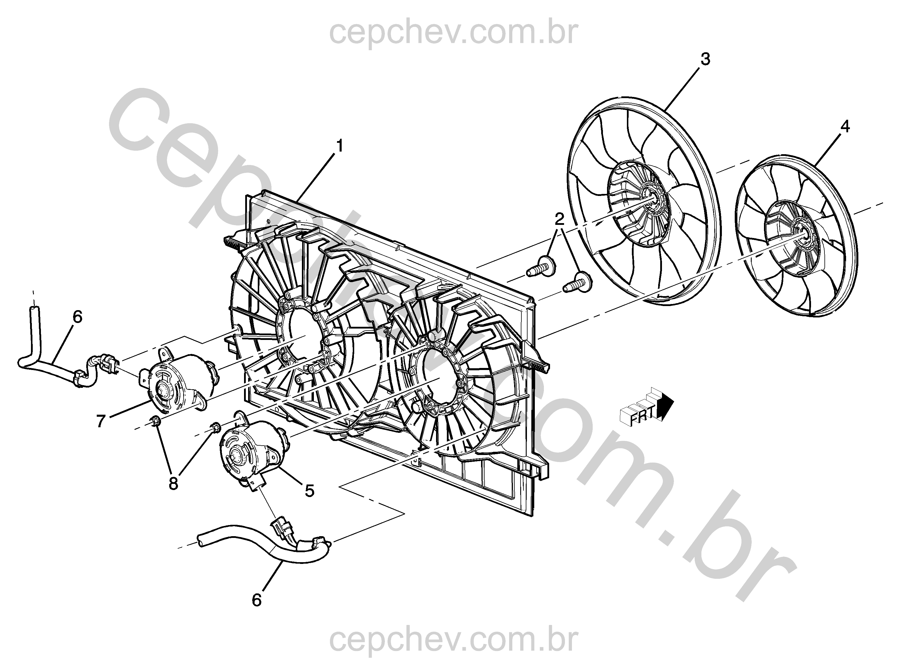 Ventoinha de arrefecimento do motor (LE9/2.4V) (2010)