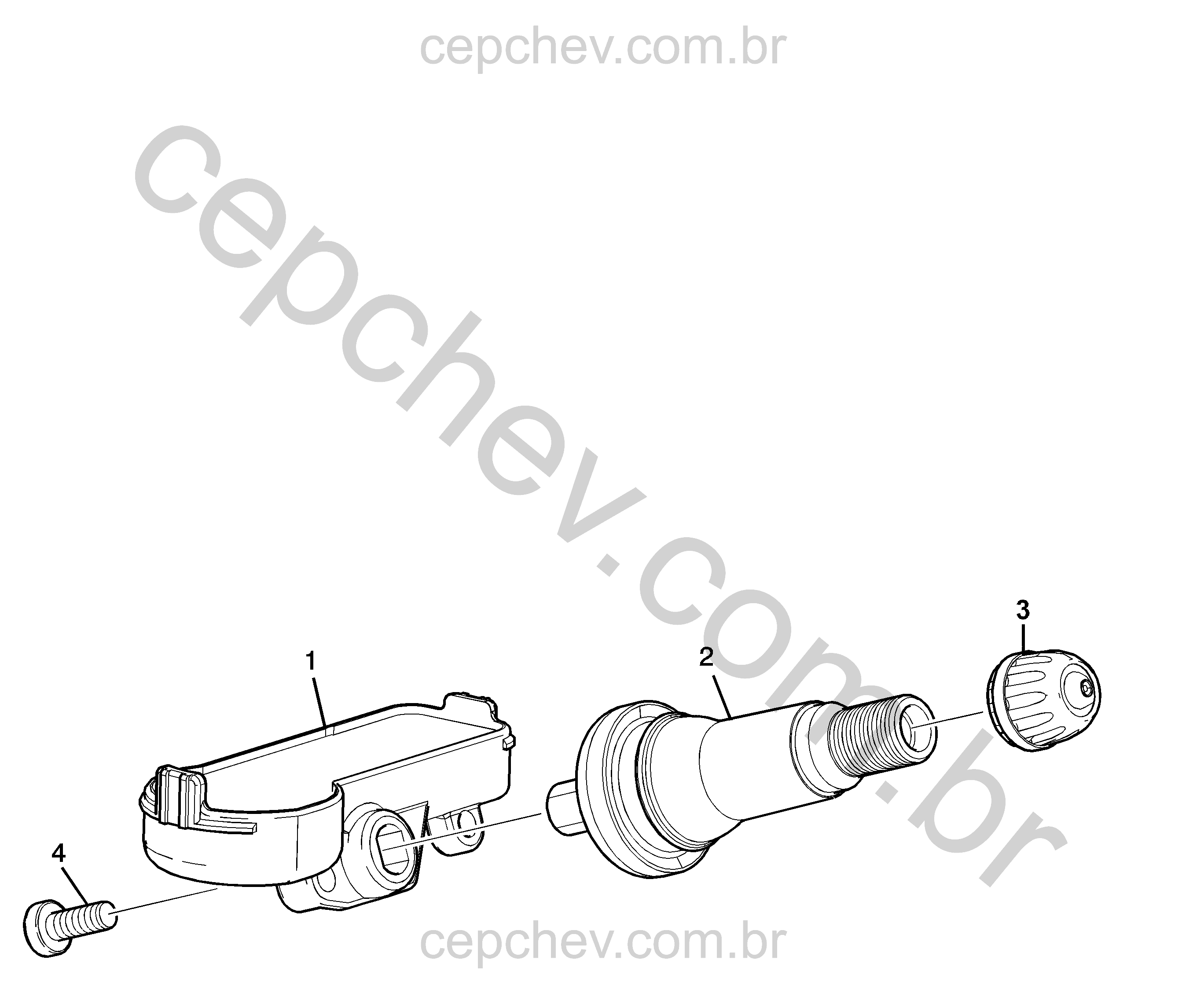 Sensor e indicador de pressão e temperatura dos pneus (UJM)