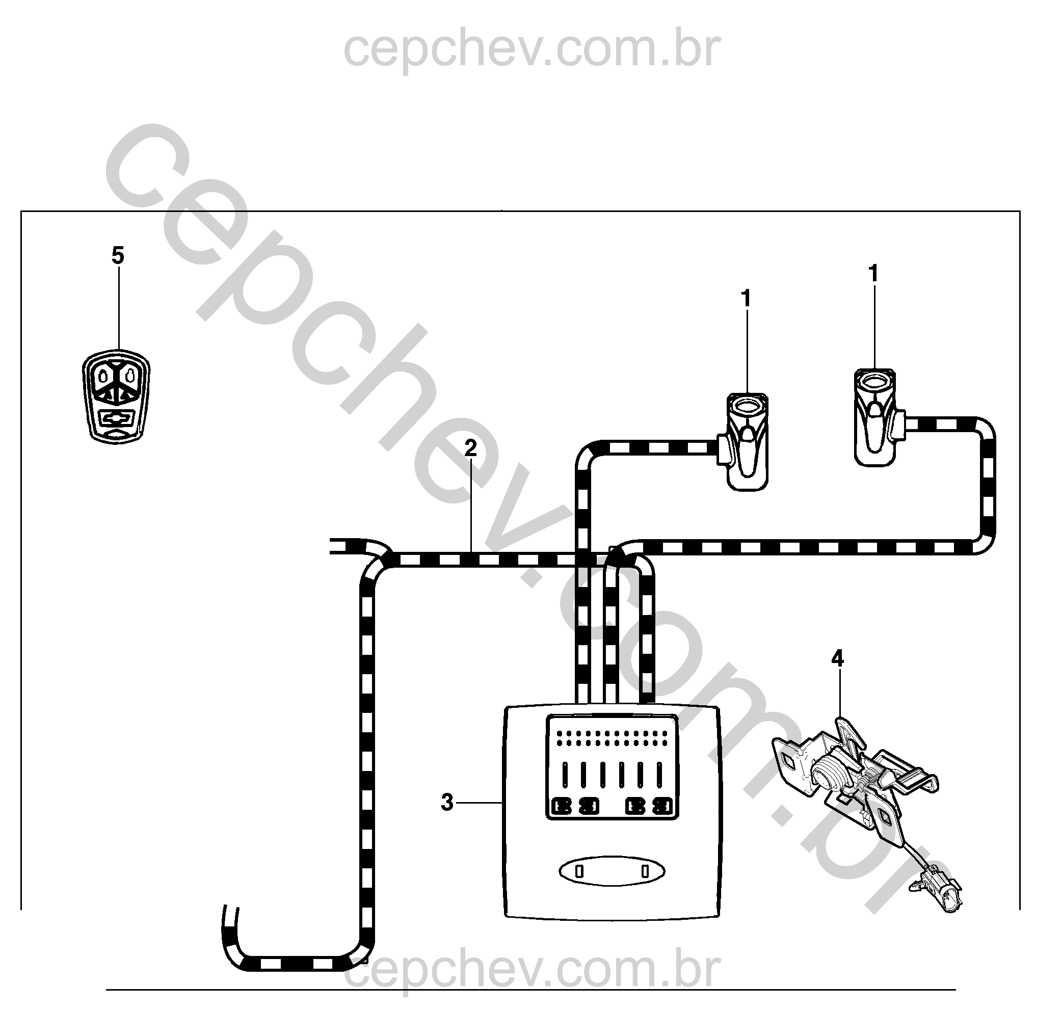 Pacote acessórios para sistema de alarme antifurto