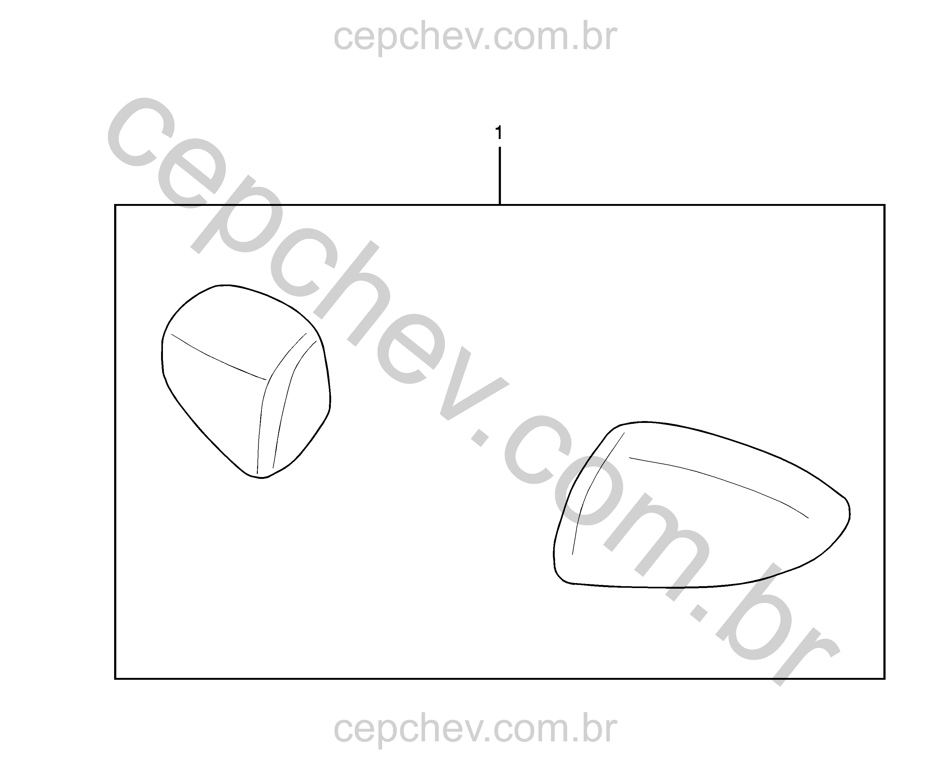 Pacote acessórios e tampa do espelho retrovisor externo traseiro