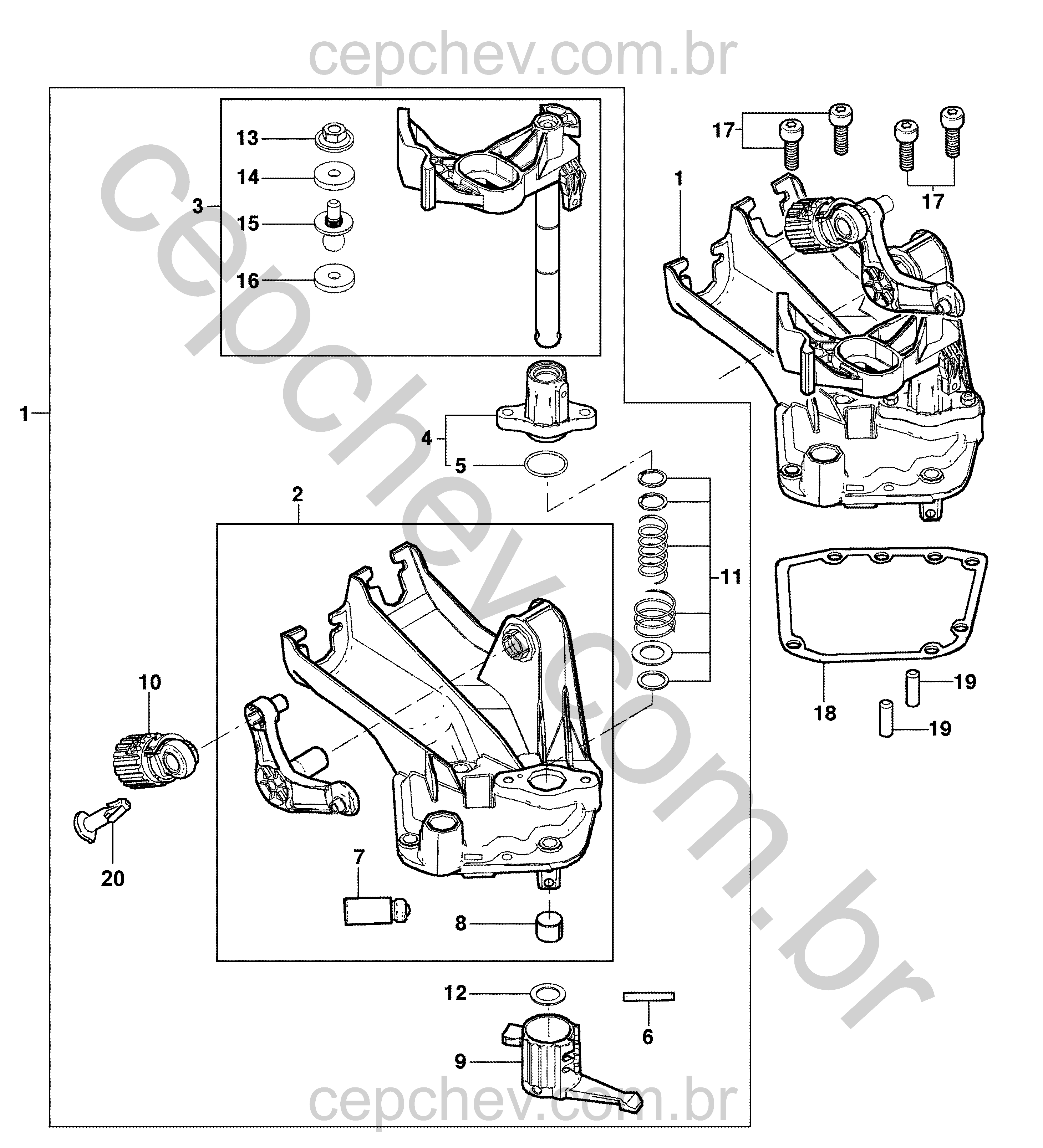 Controle do câmbio com transmissão manual (2011–2014)