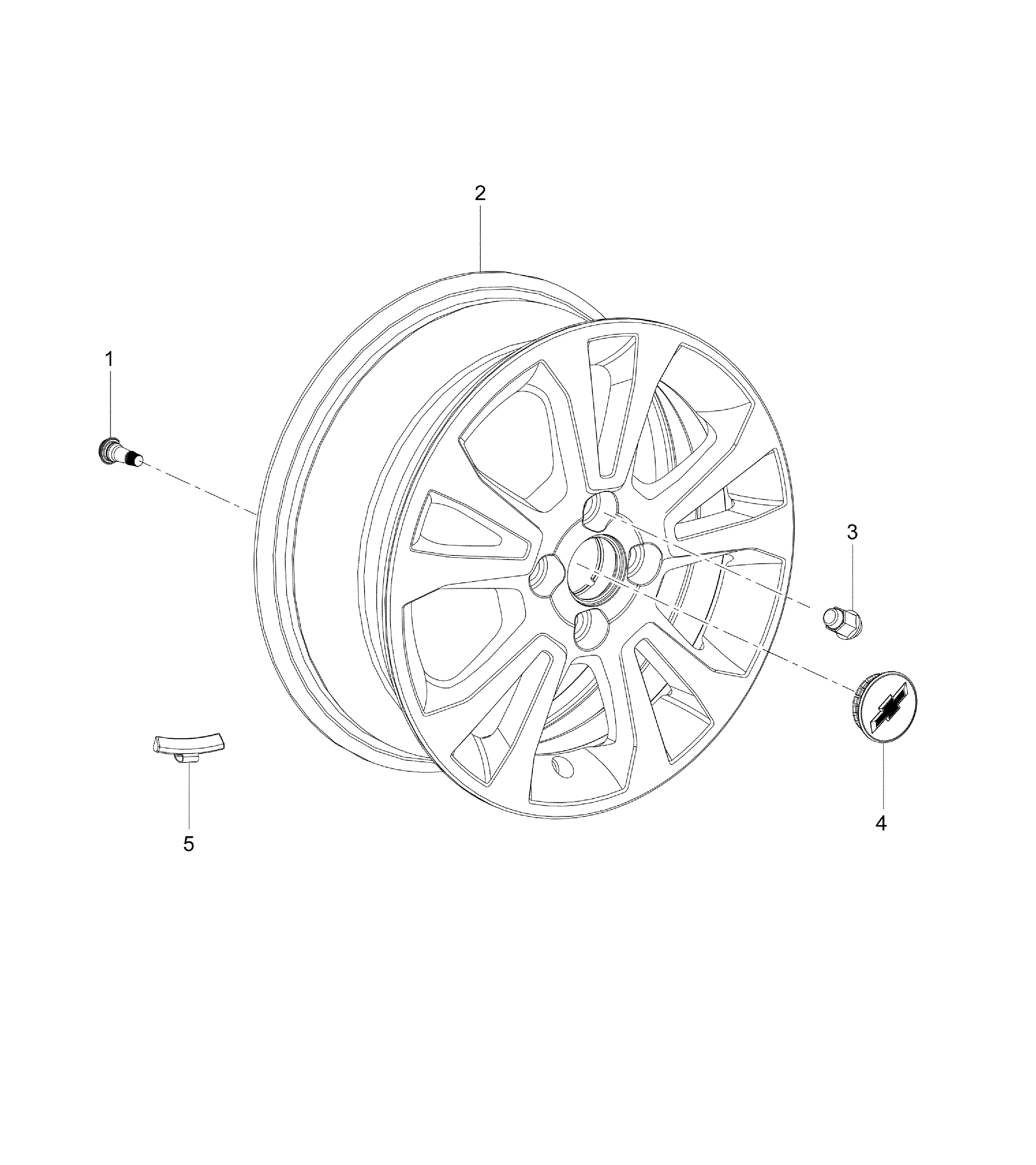 Rodas dianteira e traseira com acessórios e válvula de pneu (42 mm)