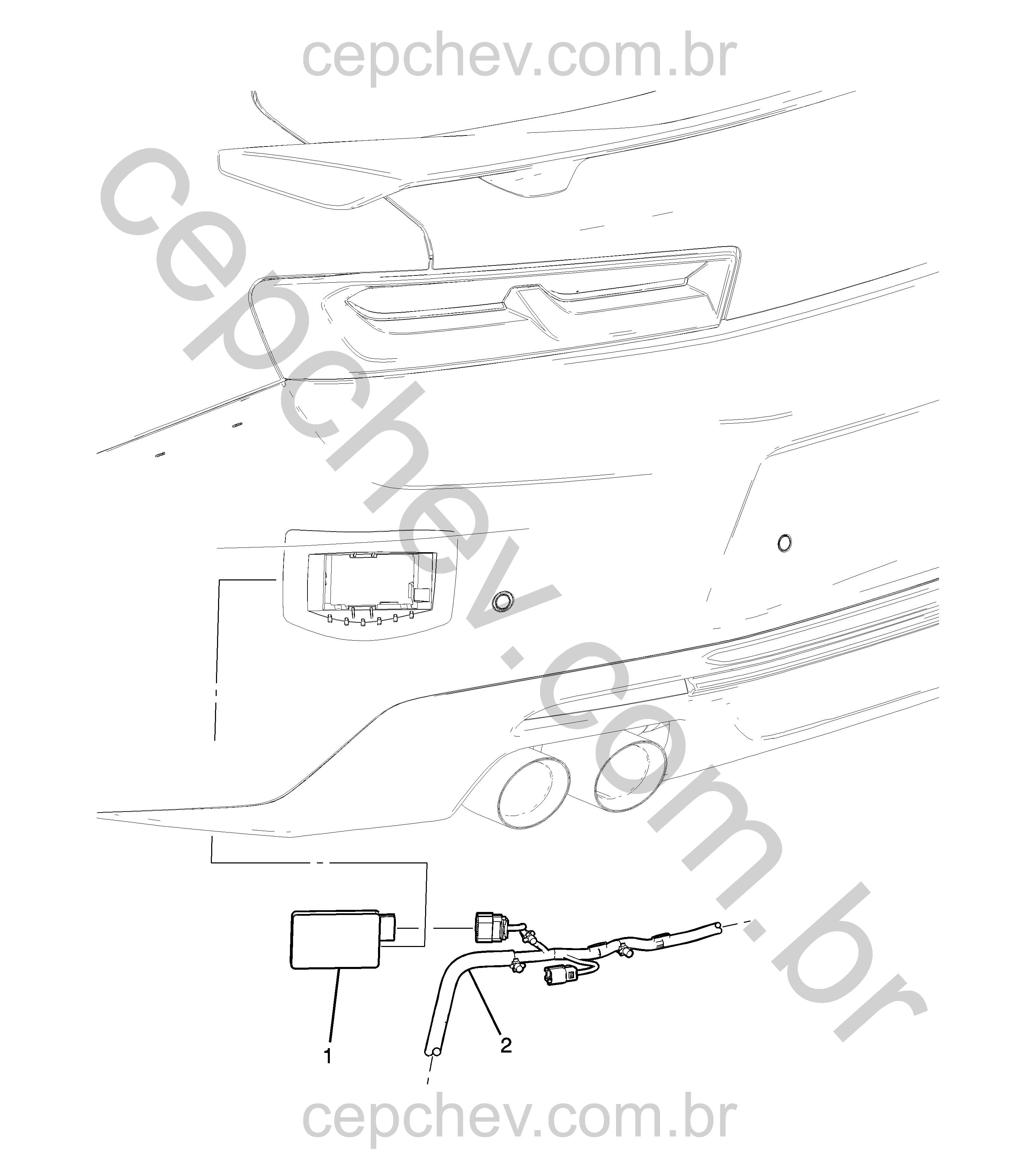 Sistema sensor de colisão e detecção de objeto lateral (2016–2019)