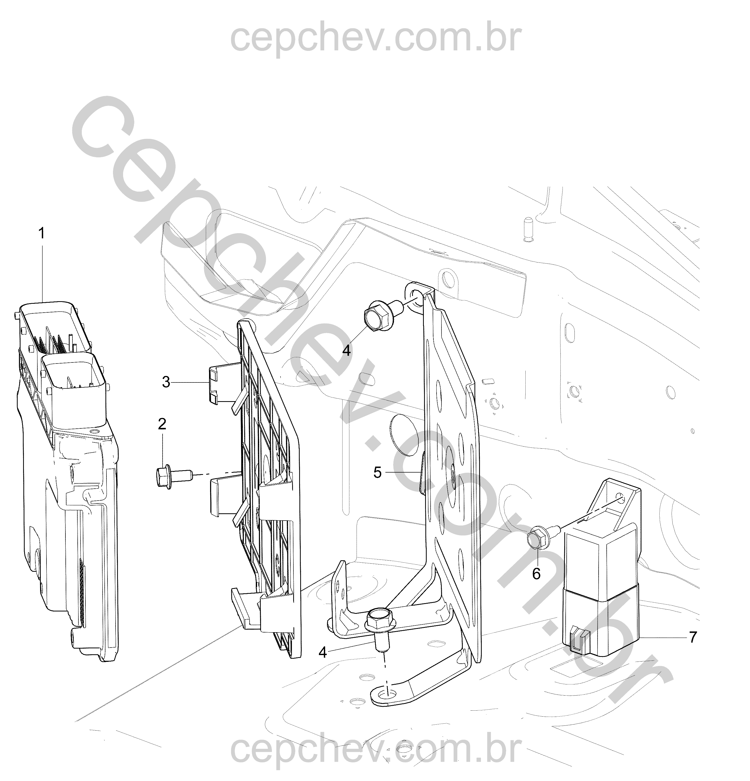 Módulo ECM e peças relacionadas para motor 2.8L diesel turbo