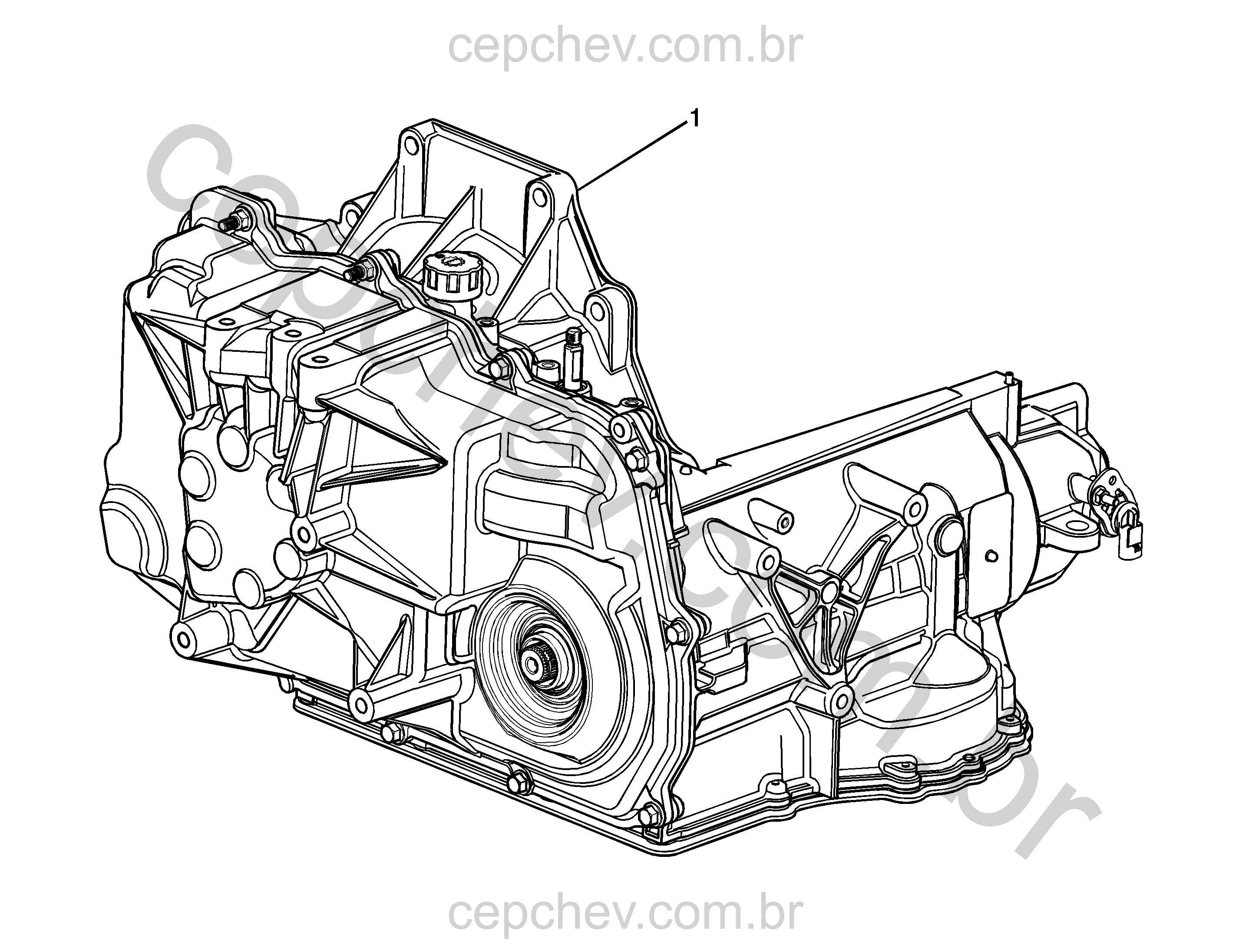 Conjunto da transmissão automática (MN5)(4T45-E)