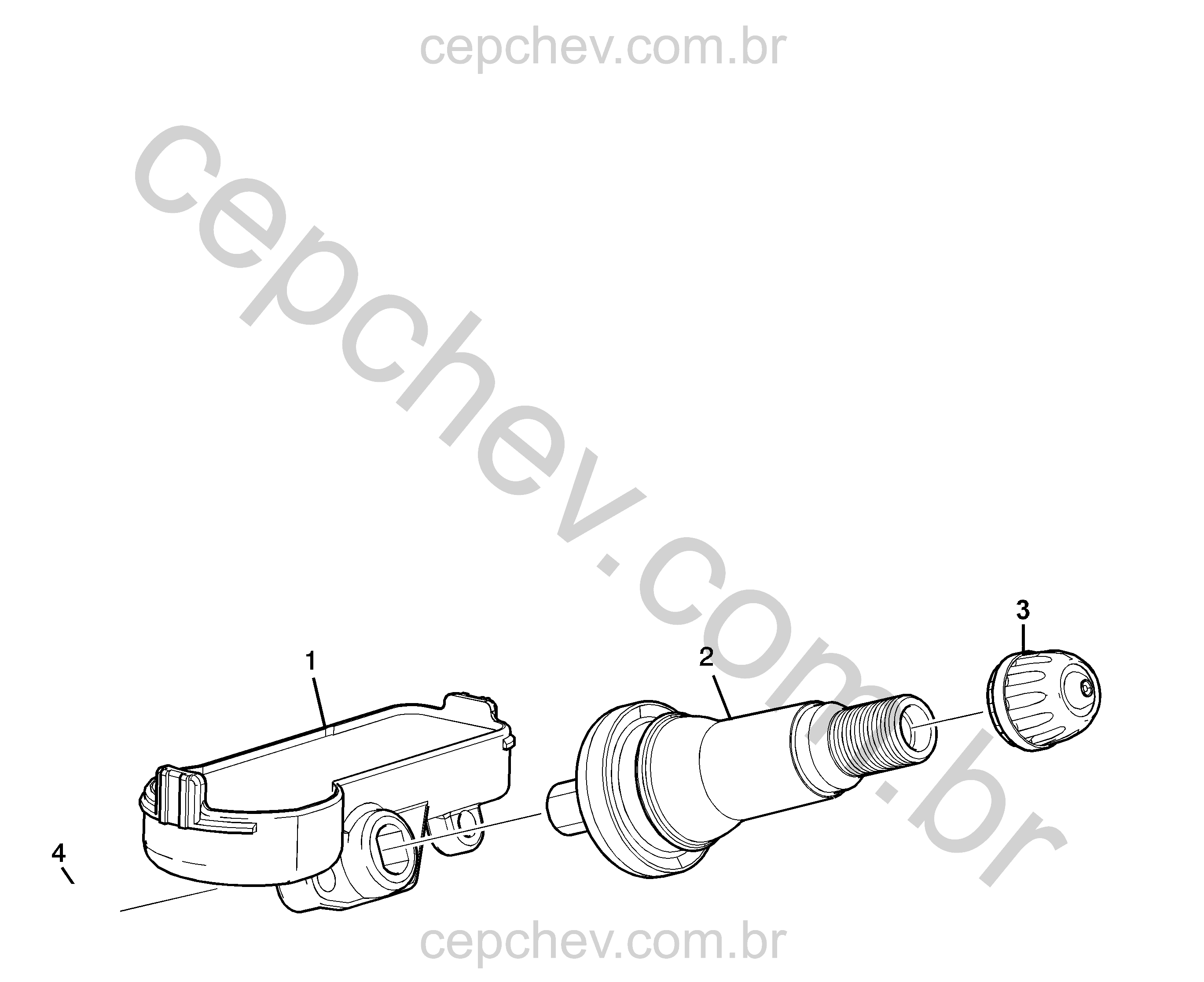 Sensor e indicador de pressão e temperatura dos pneus (UJM)