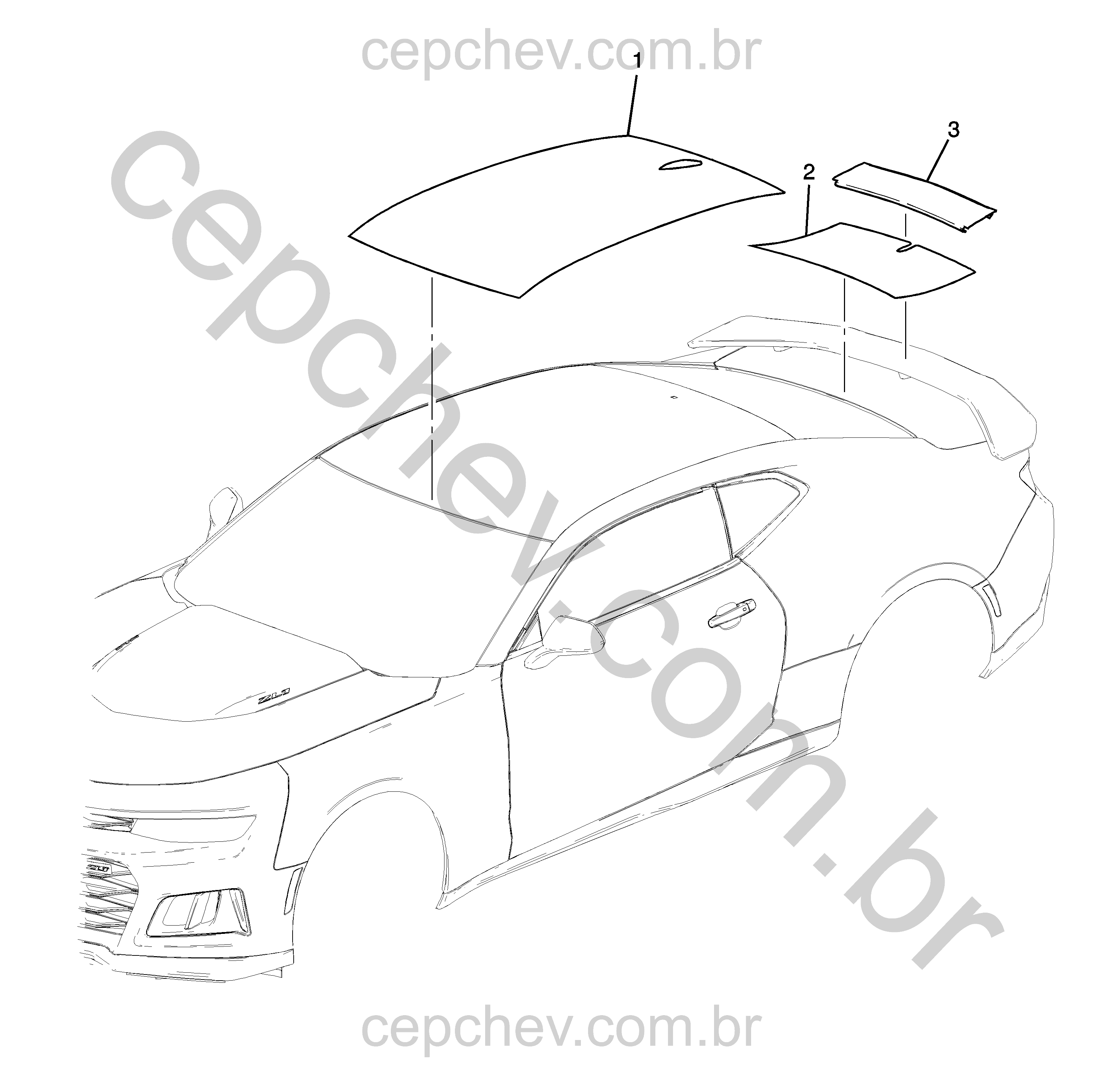 Faixas e decalques para carroceria (2017–2024)