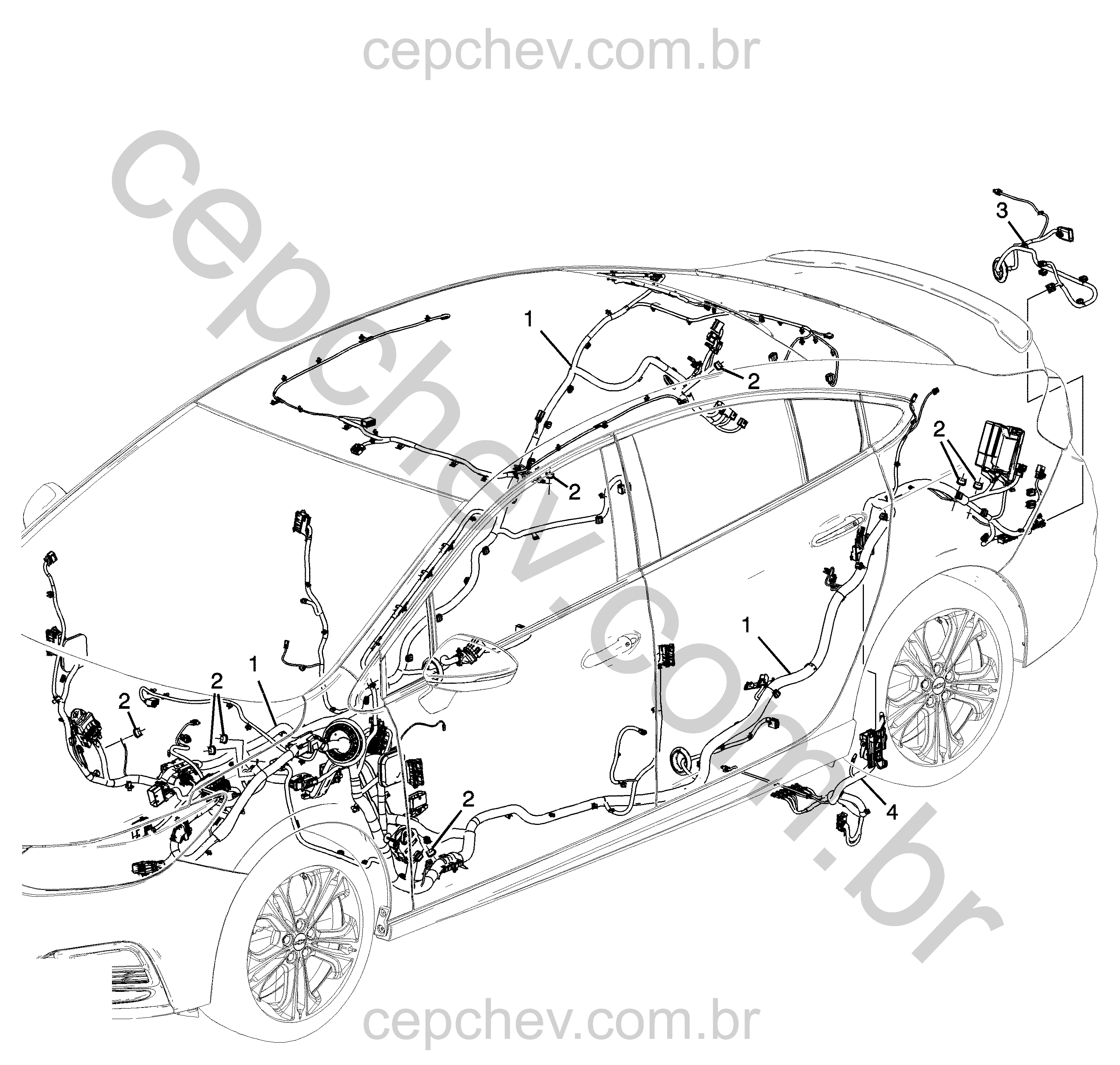 Chicote de fiação e componentes para carroceria (2016–2023)