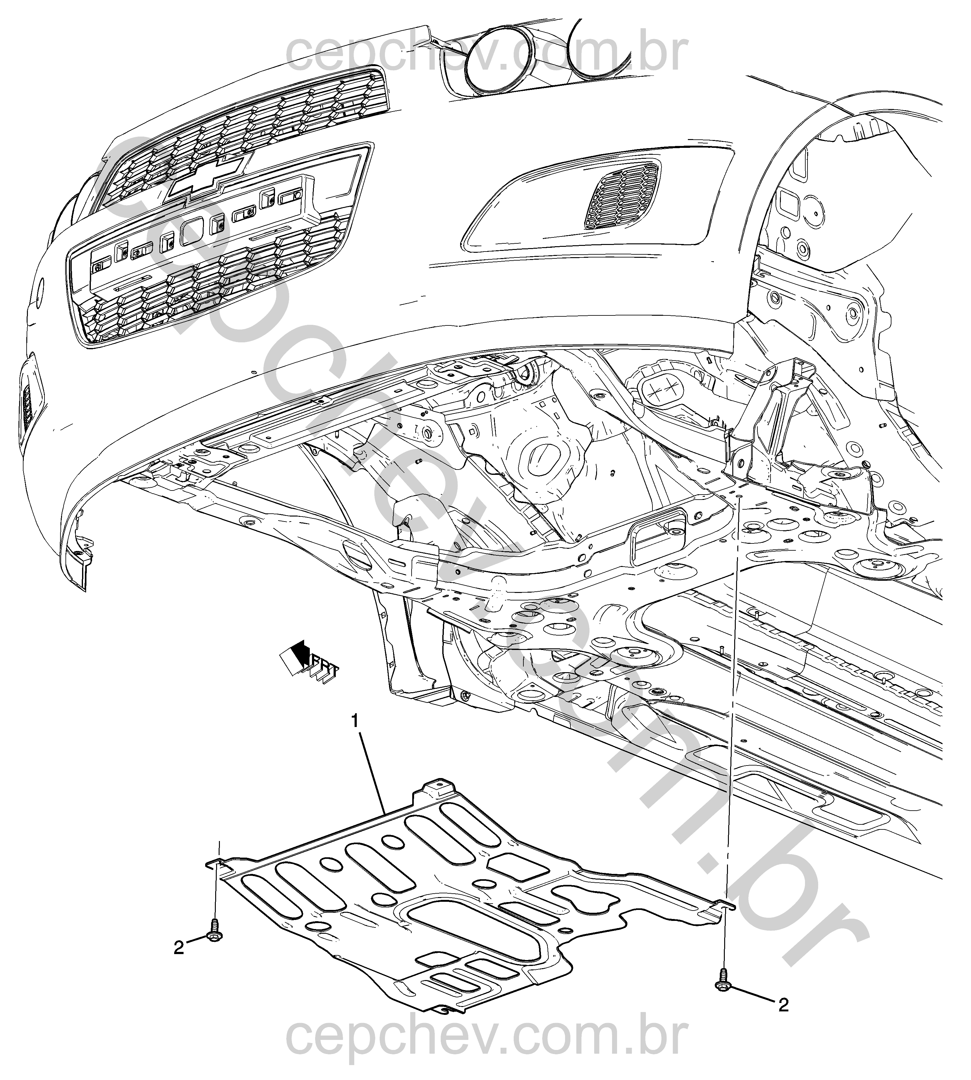 Chapas de proteção para motor, transmissão e suspensão dianteira XL4