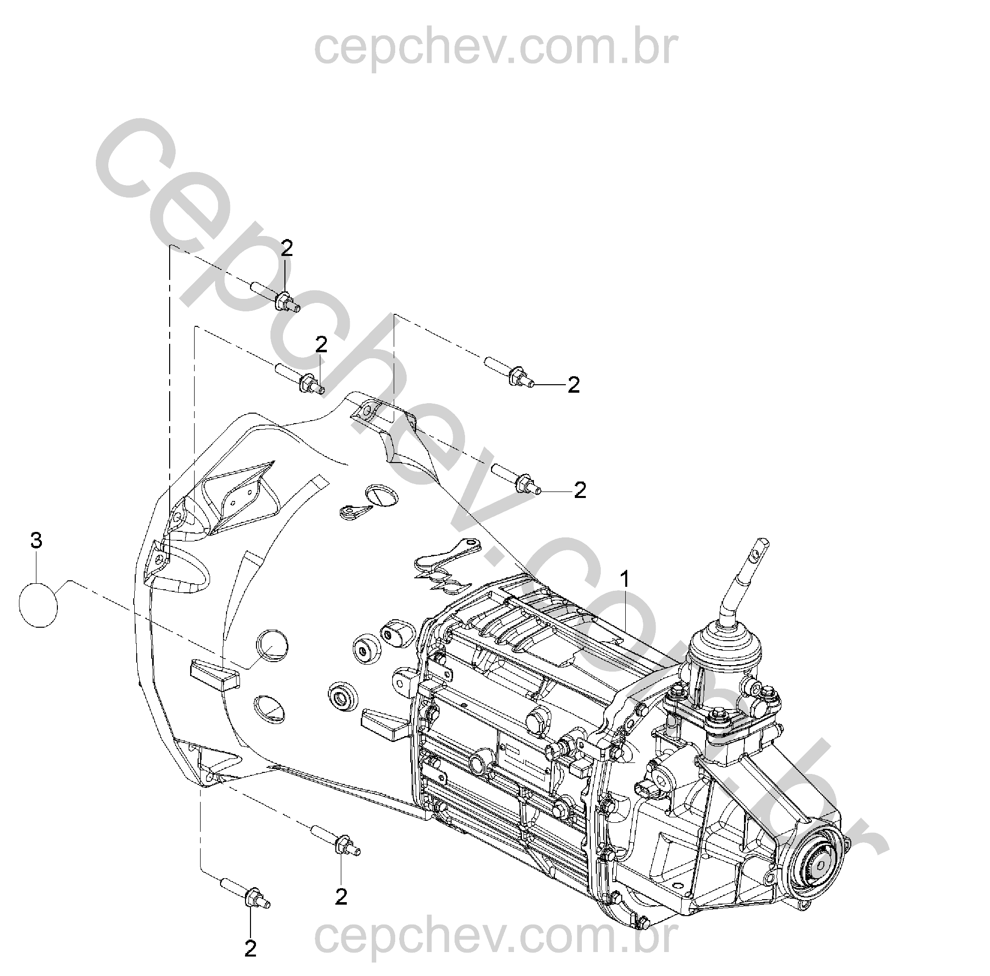 Transmissão manual 5 marchas e 5-6 velocidades (MA2, exc NQV)