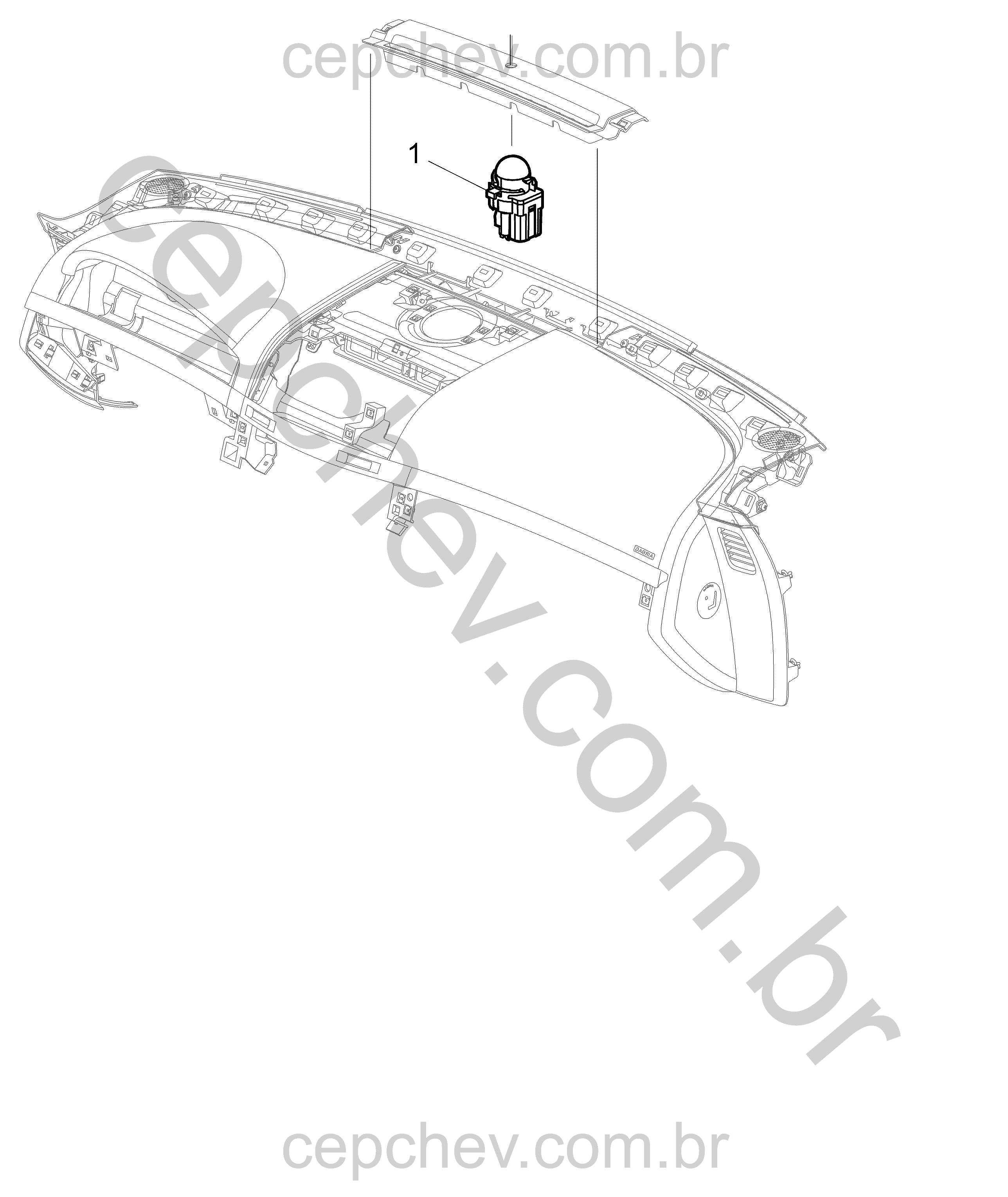 Faróis dianteiros e sensor de farol ligado automático