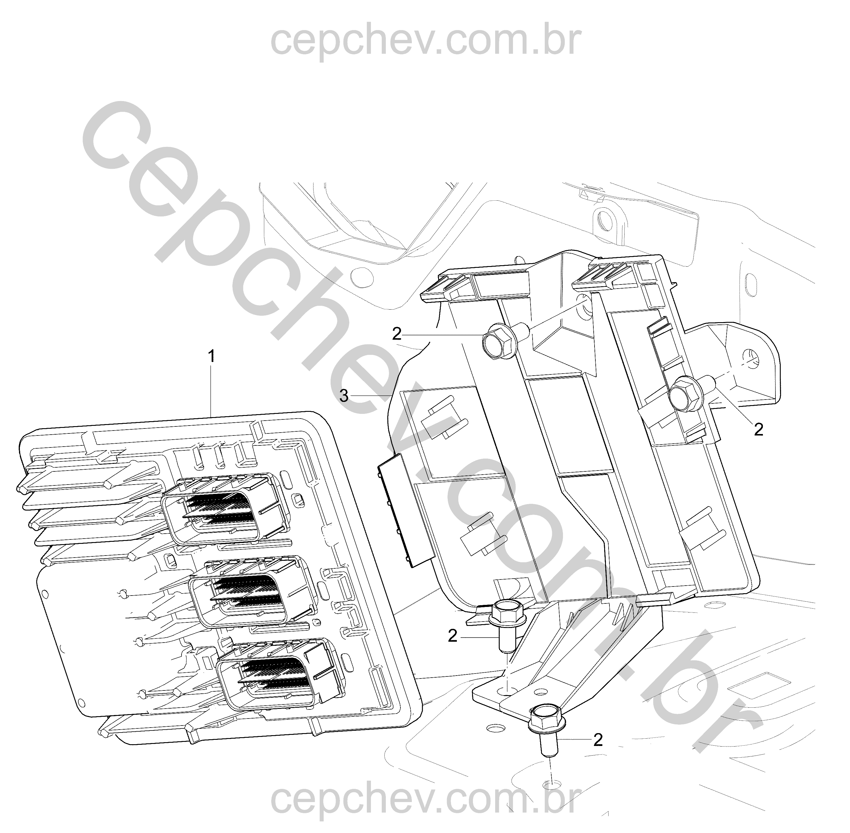 Módulo ECM e peças relacionadas para motor 2.5L flex