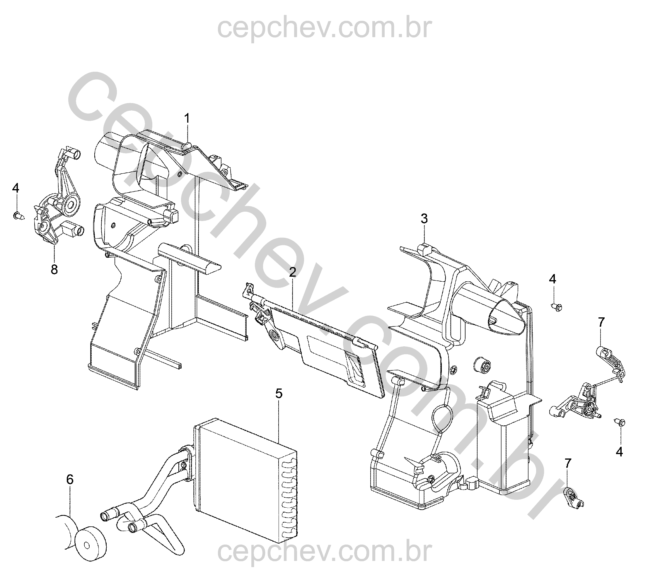 Conjunto aquecedor com controle e ventilação (2011–2017)