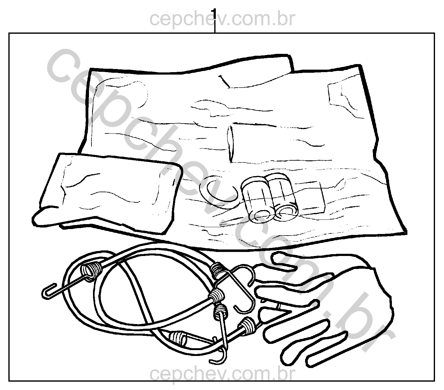 Acessórios e jogo de ferramentas para manutenção e reparos gerais