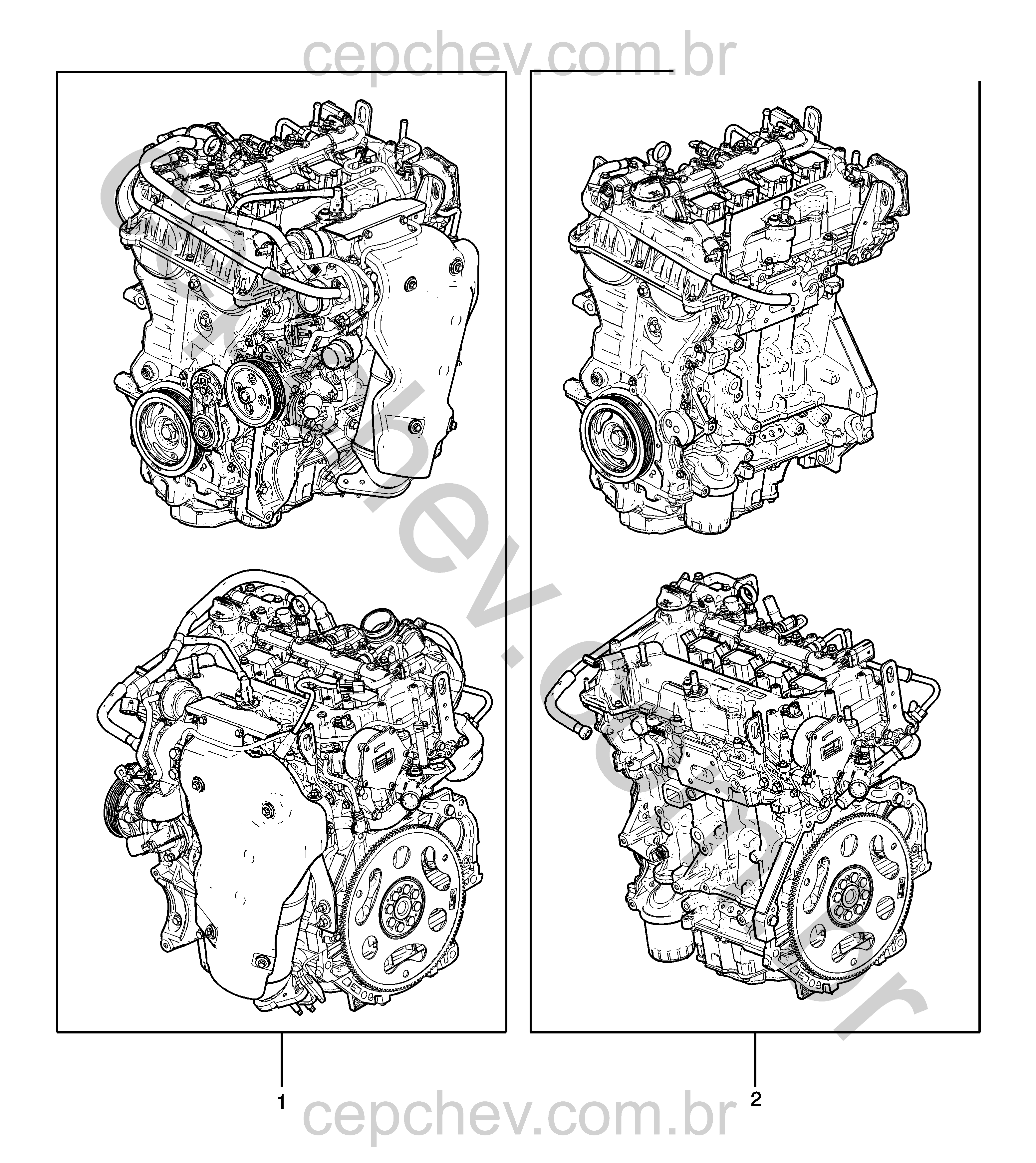 Conjunto motor 1.4 L gasolina automático MNK (LYT)