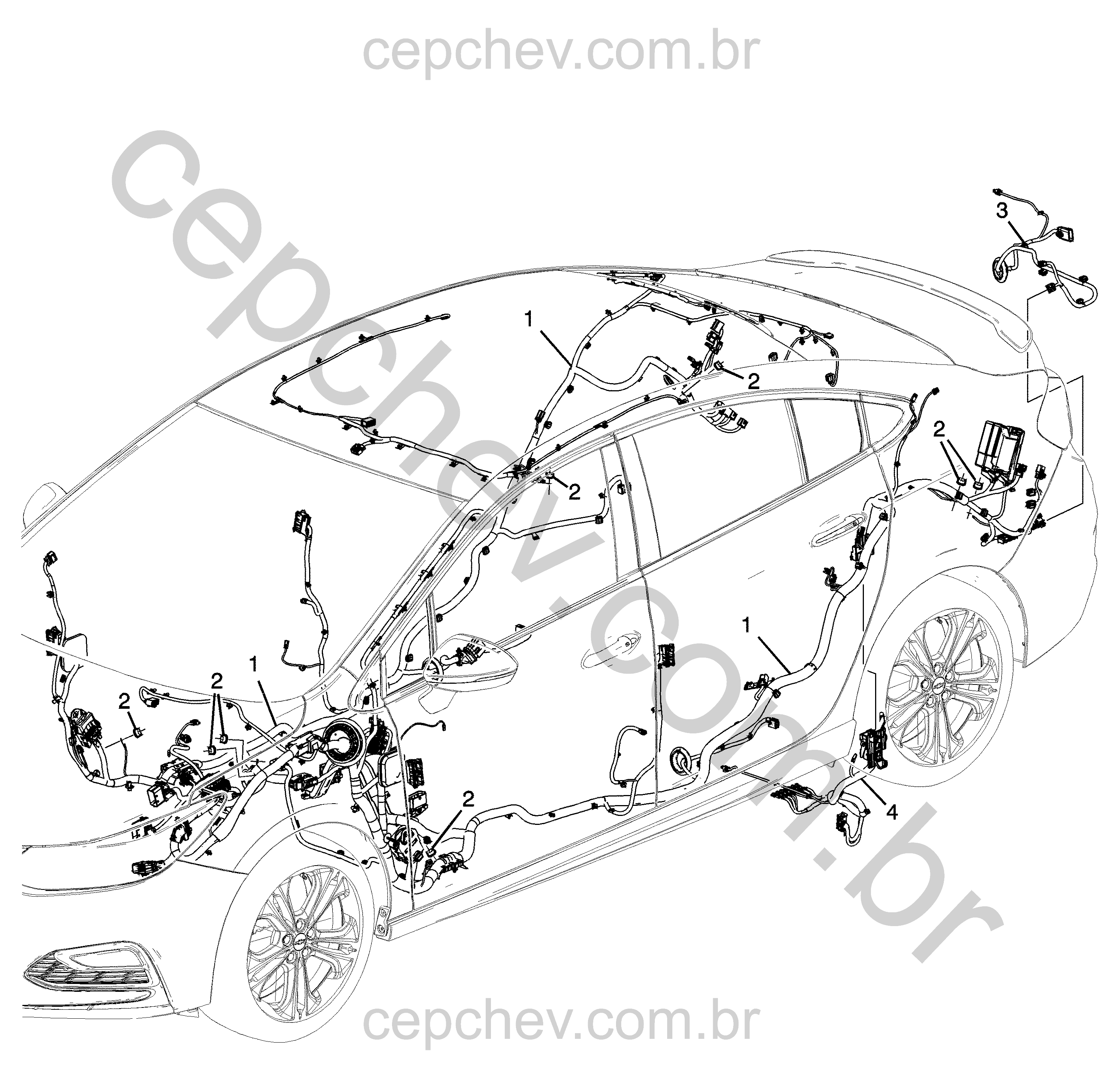 Chicote de fiação e componentes para carroceria (2016–2023)