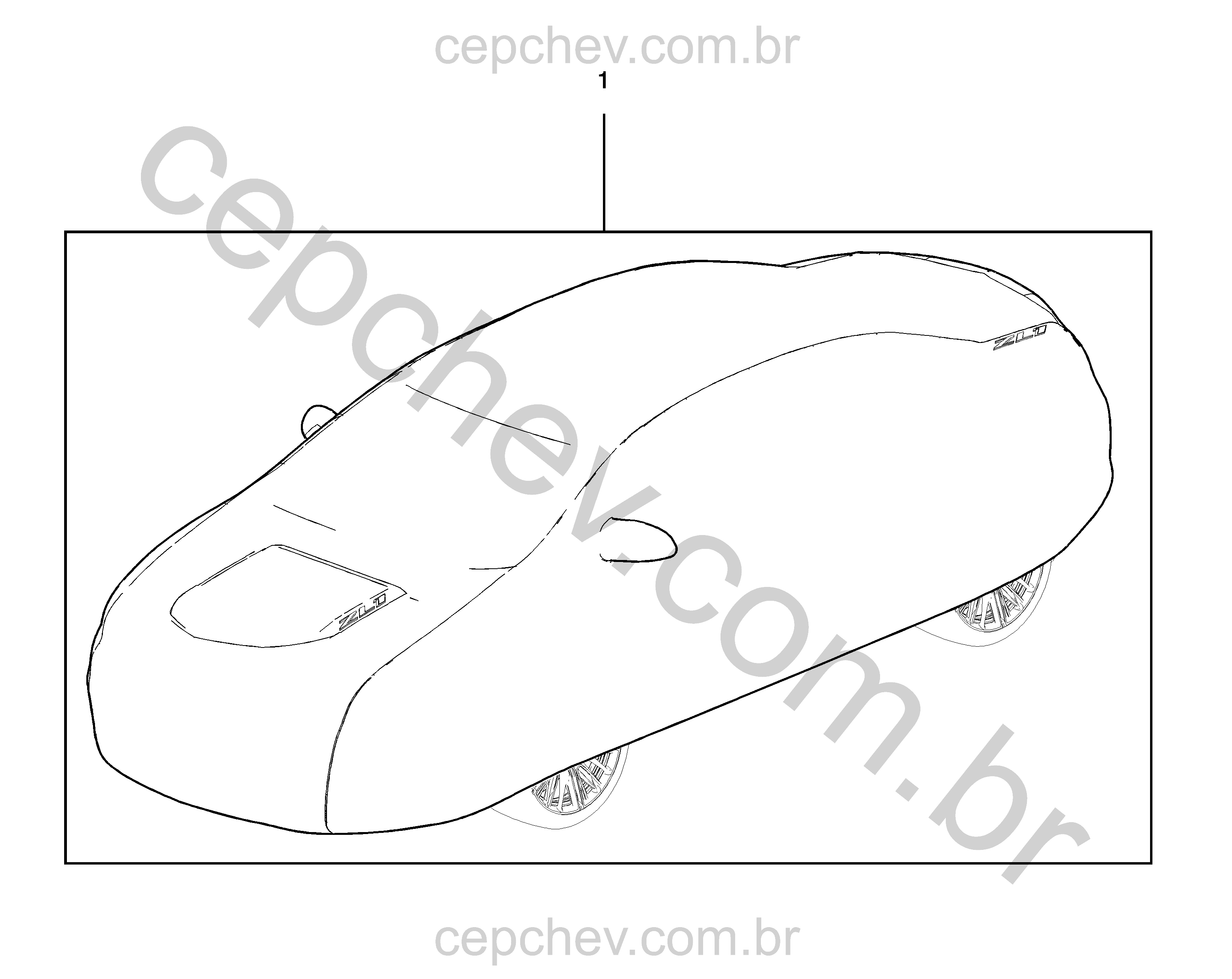 Cobertura veicular instalada pela concessionária para proteção do veículo