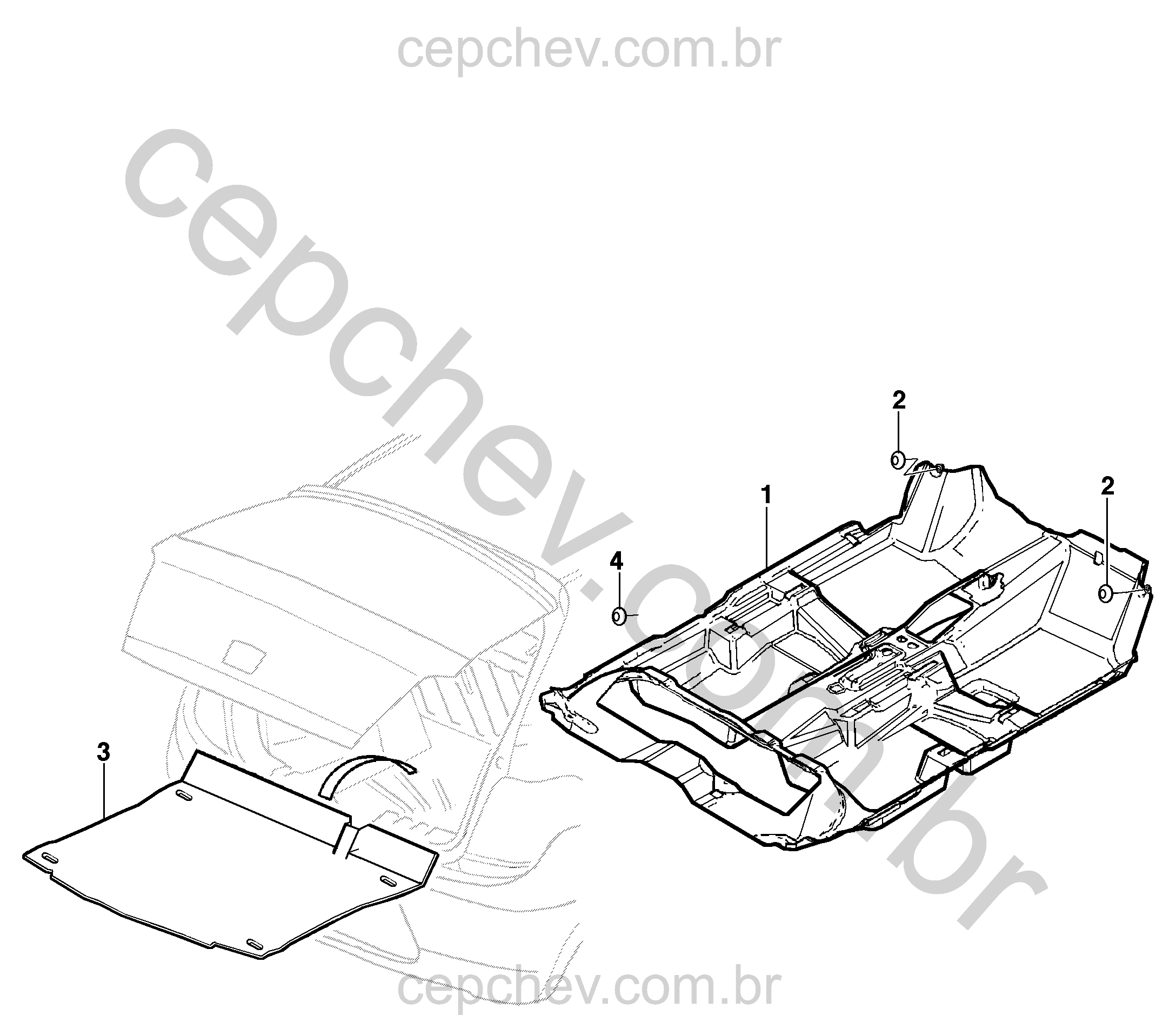 Carpete e interior do piso (2010) CG, CH, CJ48