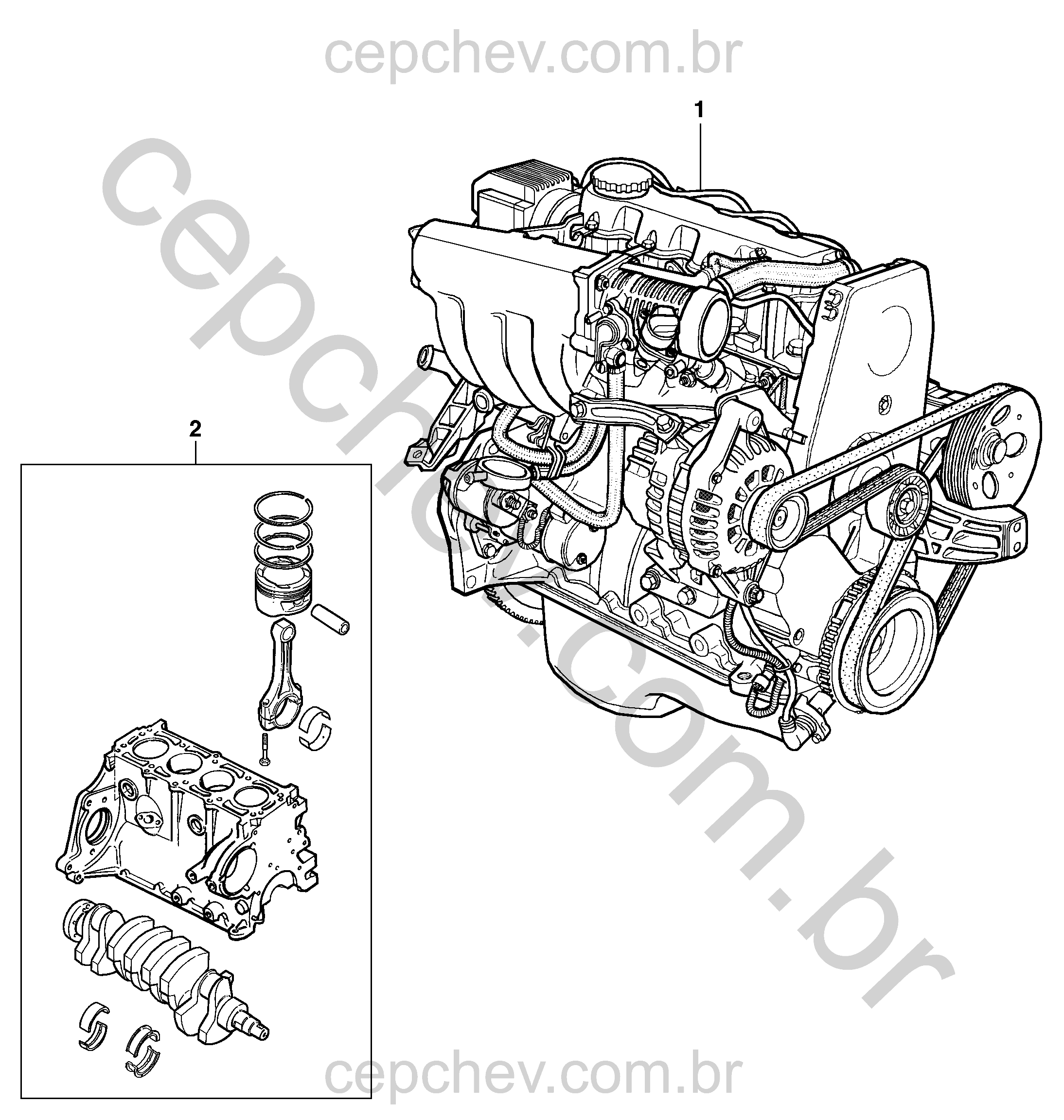Conjunto motor 1.4L (2011–2014)