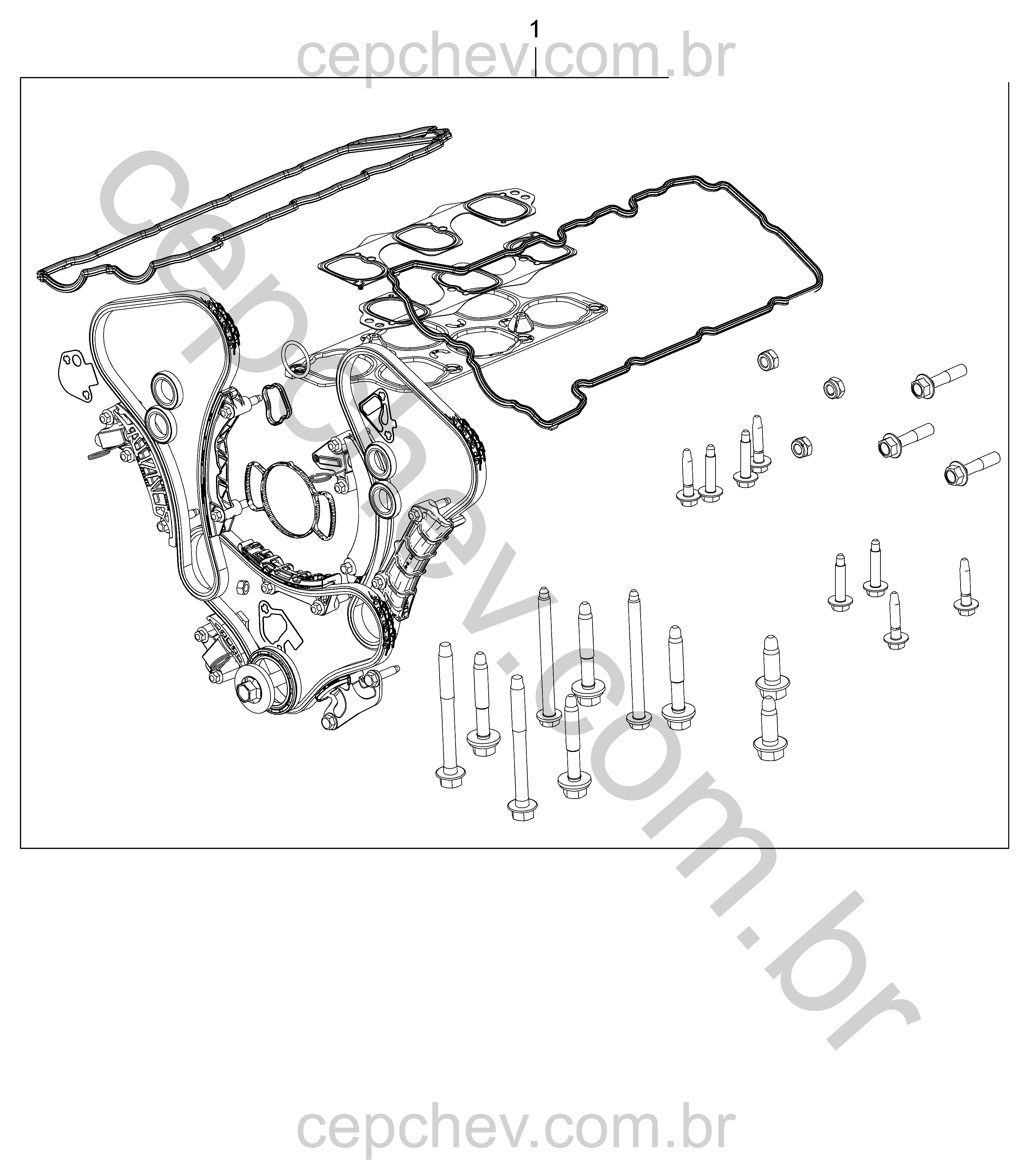 Motor V6 kits de corrente de comando (LY7, LLT)