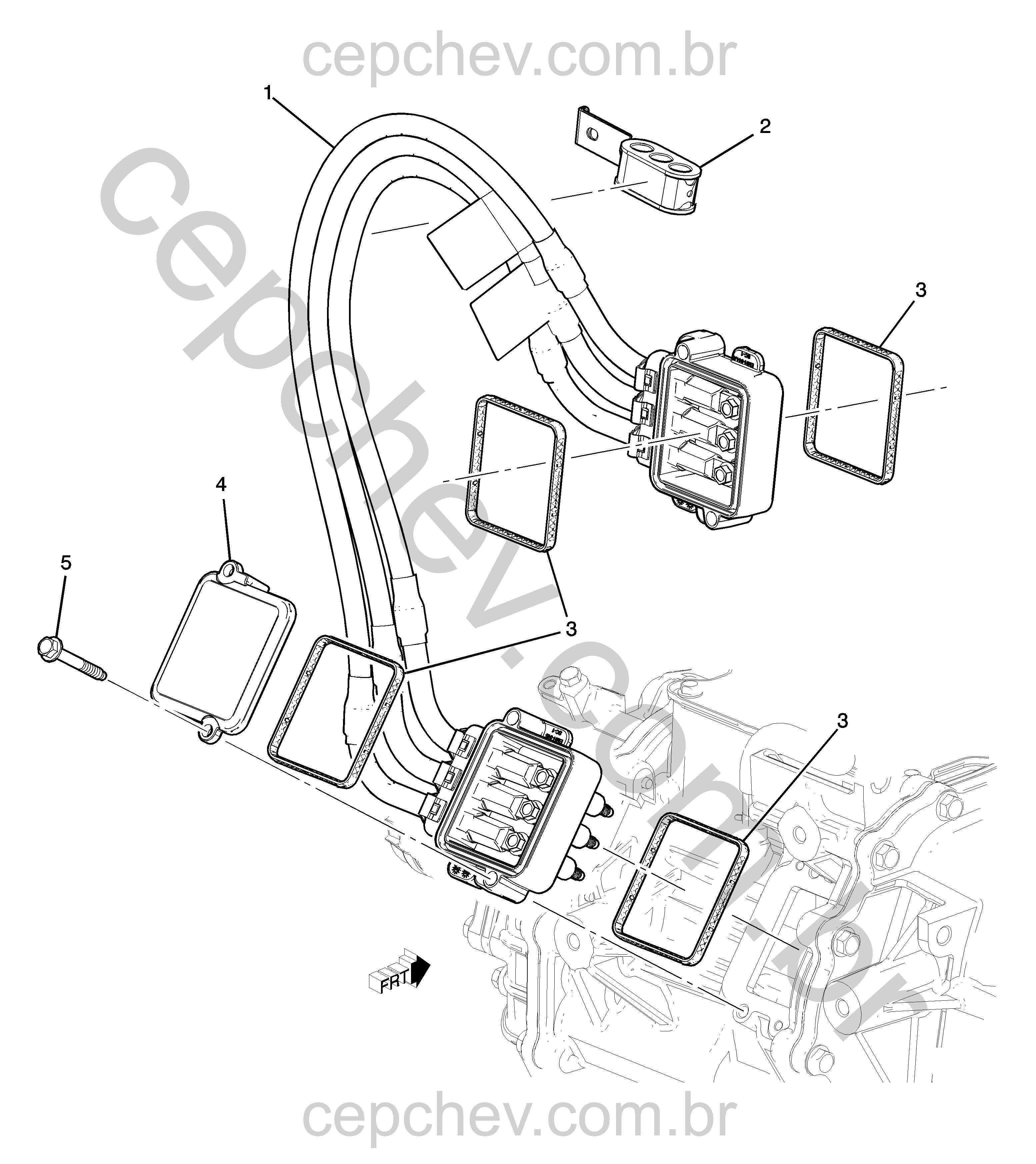 Transmissão automática cabo motor acionador (2022–2023)