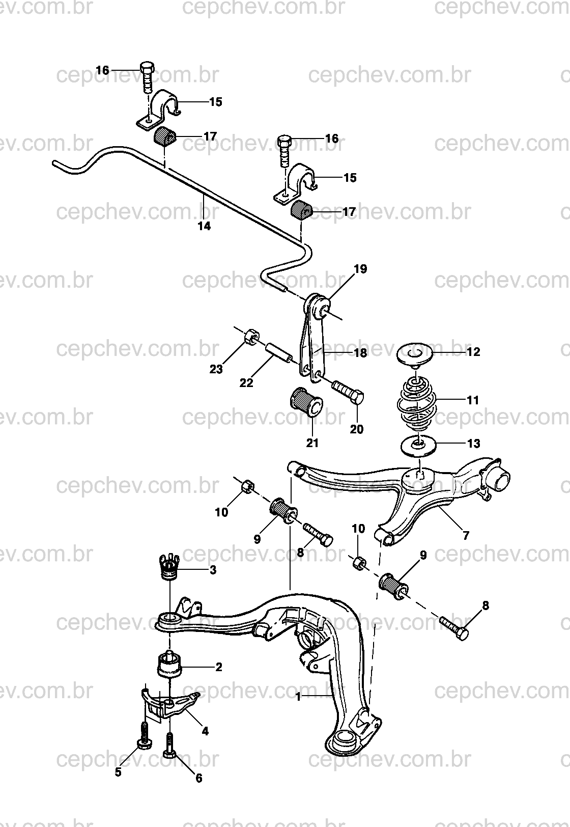 90335699 Omega 1993/1998 - MOLA traseira - | Catalogo de Peças Chevrolet -  CepChev